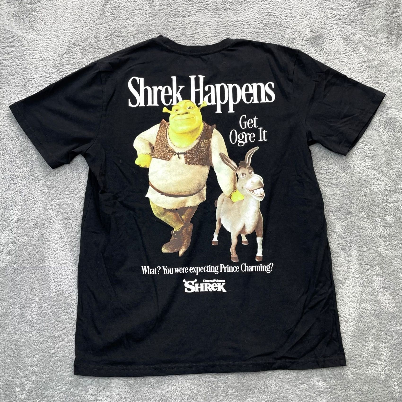 Vintage Shrek Shirt Mens XL Black Dreamworks Movie Promo Embroidered AOP Logo T-Shirt Crew Neck Short Sleeve Vac Vintage Size US XL / EU 56 / 4 - 2 Thumbnail