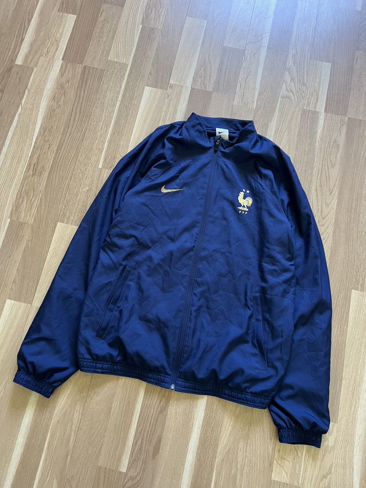 Nike × Vintage Nike France sport track jacket football 2023/24 blue Size US L / EU 52-54 / 3 - 2 Thumbnail