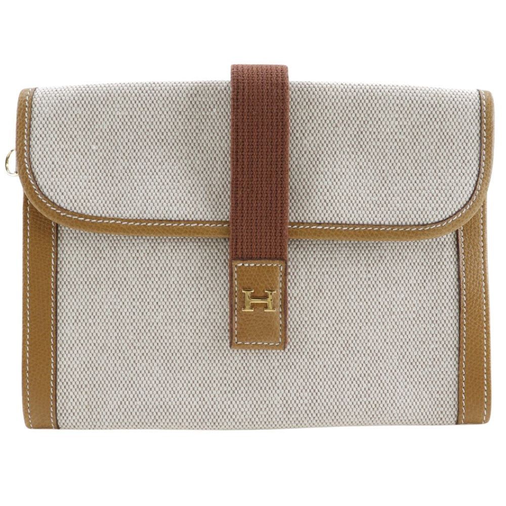 image of Hermes Jige Clutch Bag in White, Women's