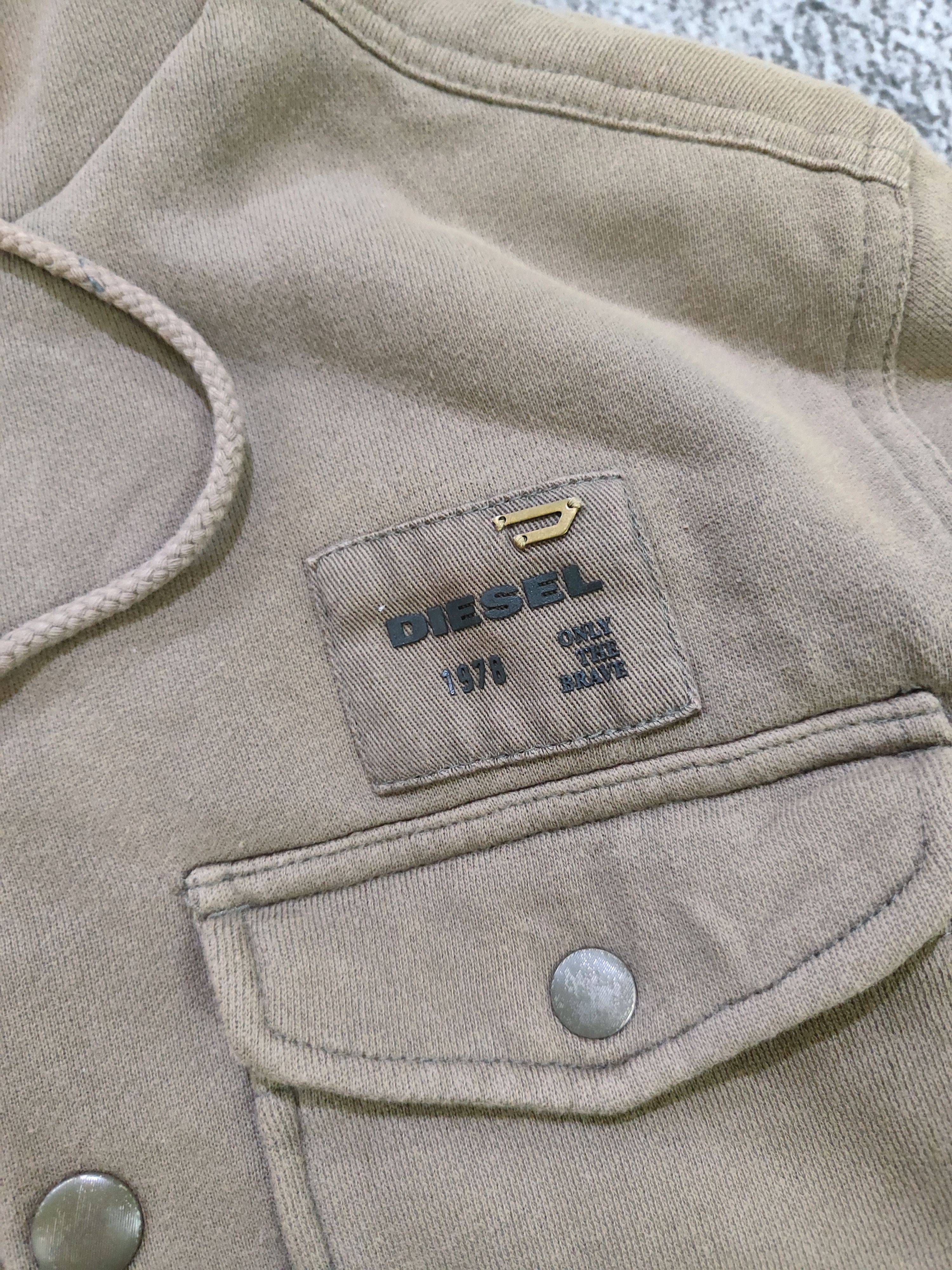 Diesel Vintage Diesel inner sheep leather sherpa hoodie Size US M / EU 48-50 / 2 - 5 Thumbnail