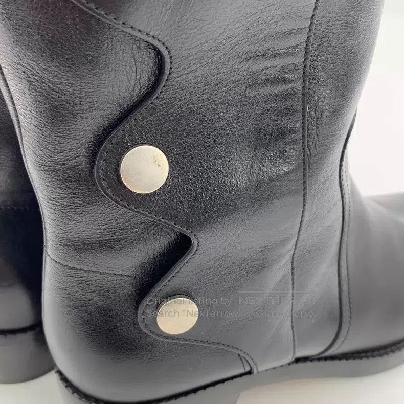 Dior Dior Black leather round toe hidden buckle design casual f Size US 7.5 / IT 37.5 - 9 Thumbnail
