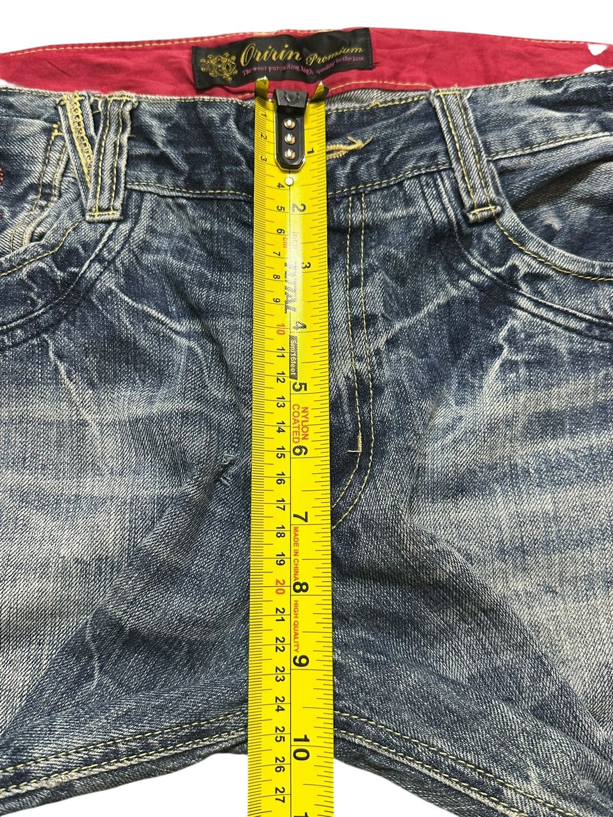 If Six Was Nine Vintage Y2K Japanese Brand Faded Wash Honeycomb Straight Leg Size US 34 / EU 50 - 14 Thumbnail