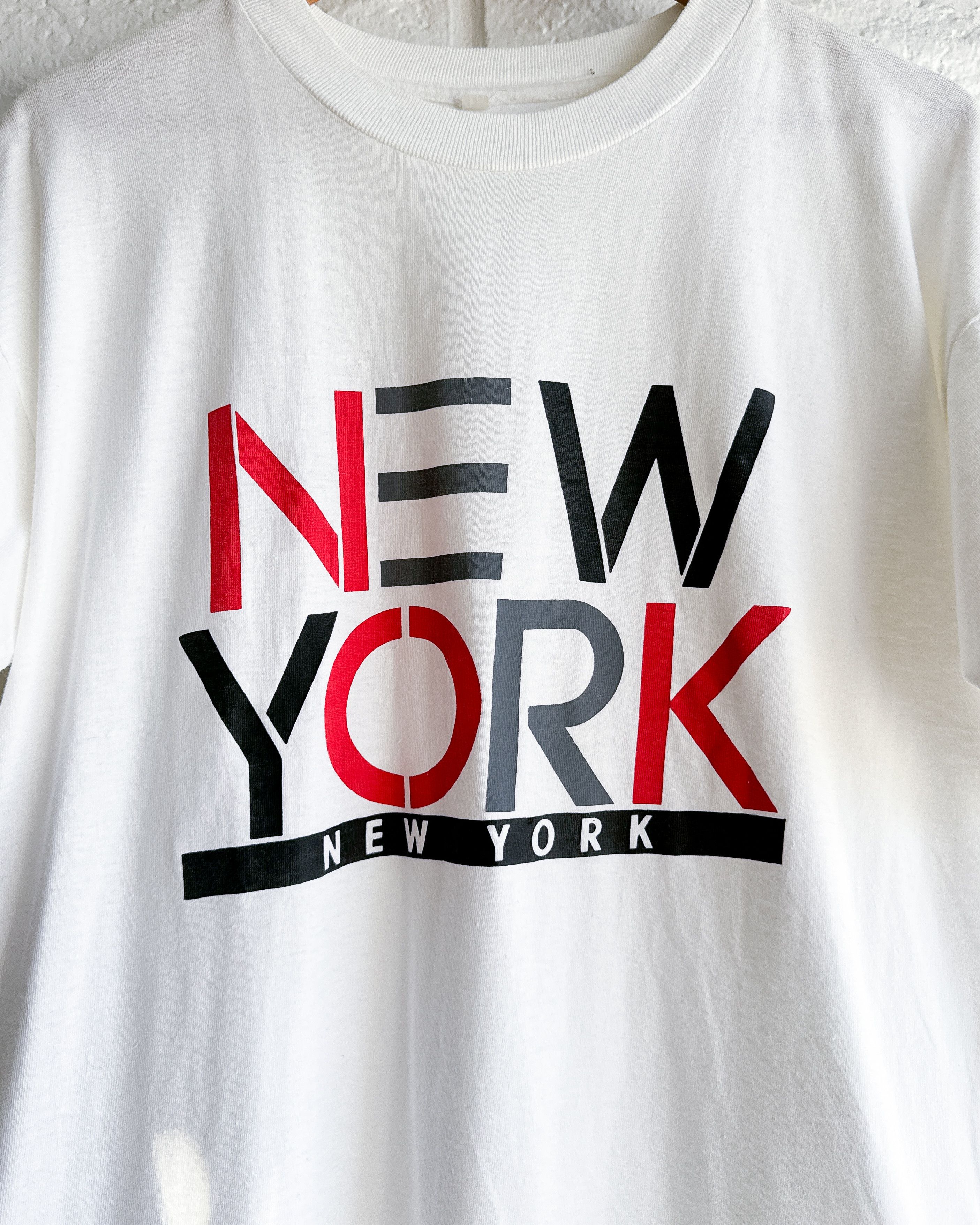 Vintage Vintage 90s New York T Shirt White Men's L Single Stitch Size US L / EU 52-54 / 3 - 2 Thumbnail