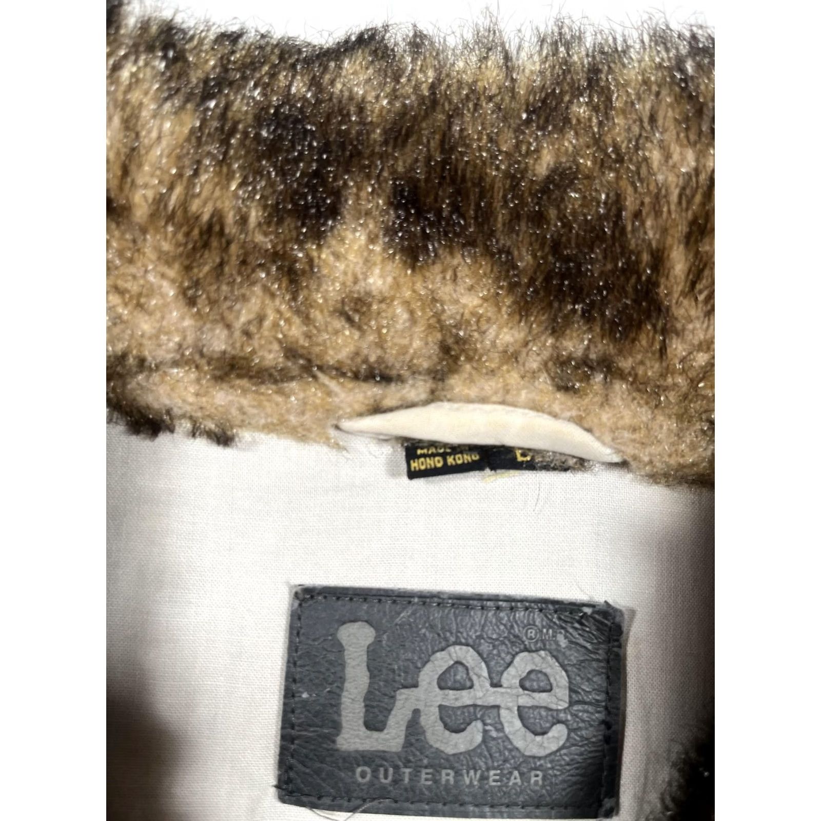 Lee VINTAGE Lee Jacket Mens Blue Denim Faux Fur Collar Made Hong Kong 90s L Size US L / EU 52-54 / 3 - 7 Thumbnail