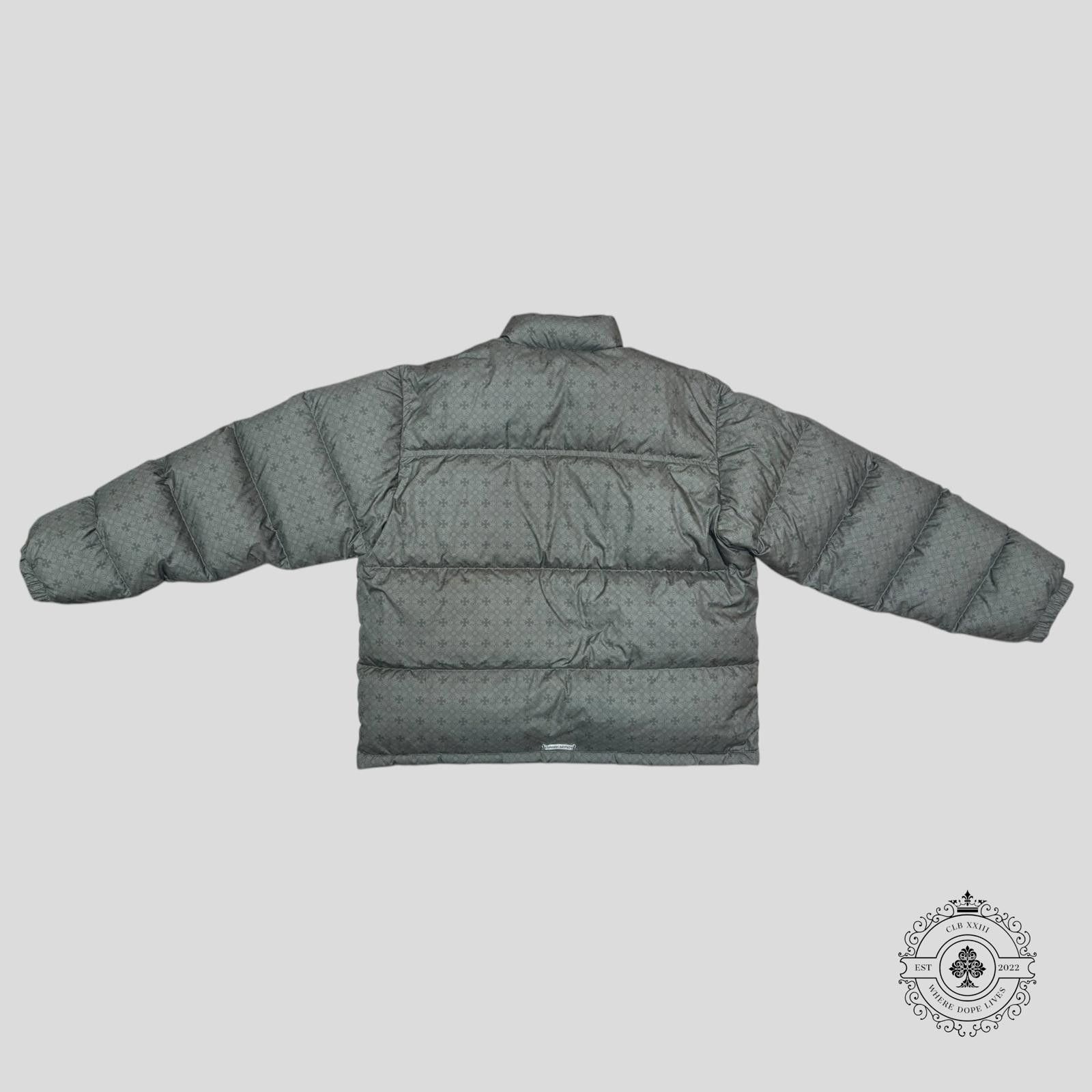 Chrome Hearts Chrome Heart Plus Pattern Puffer Jacket in Olive Green Size US XL / EU 56 / 4 - 2 Thumbnail