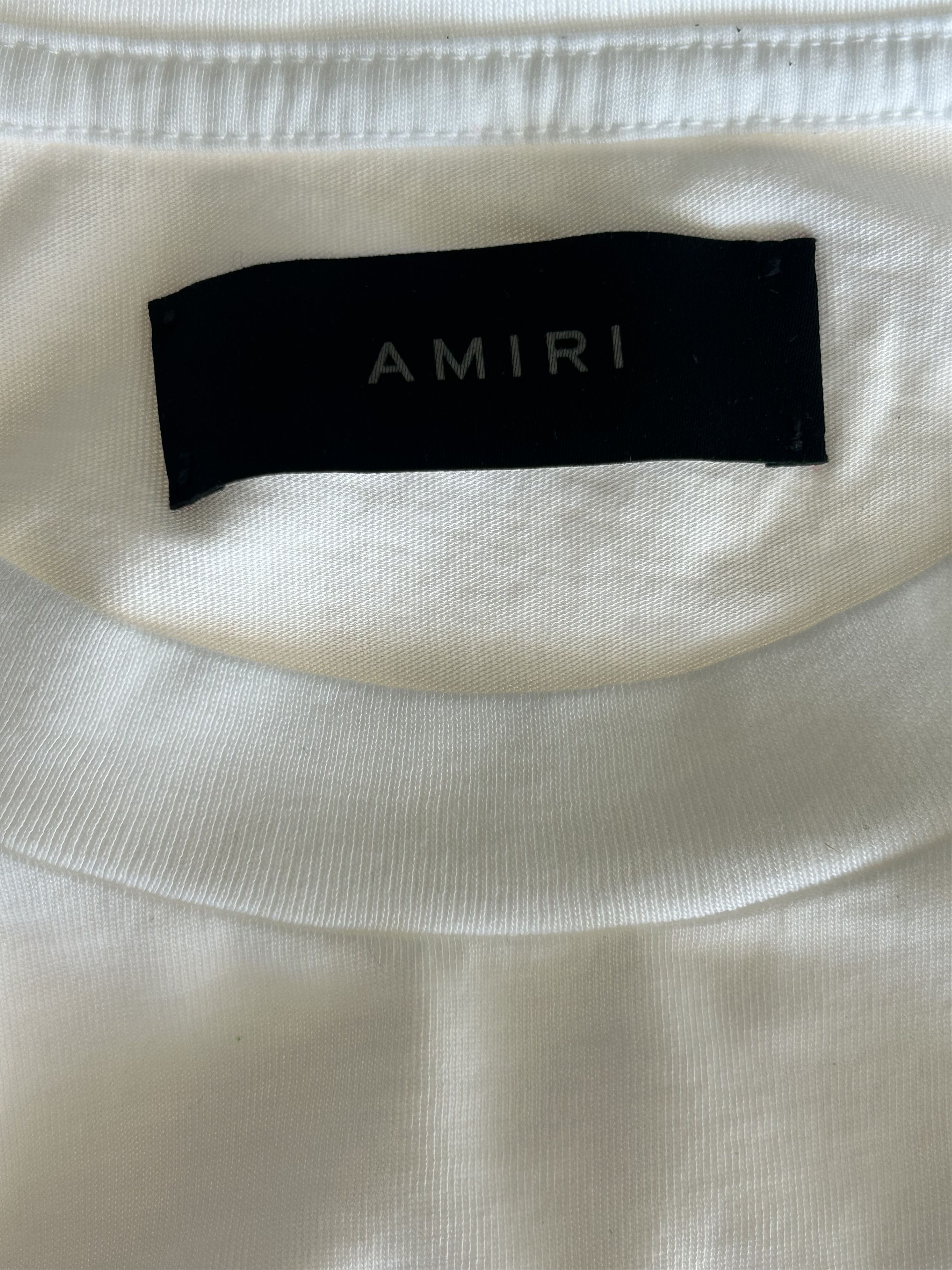 Amiri Amiri White & Blue Dragon Logo T-Shirt Size US S / EU 44-46 / 1 - 3 Thumbnail