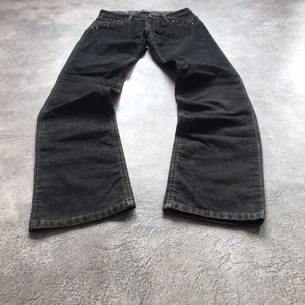 vintage Faded Jeans japan distressed denim spring pants 90s