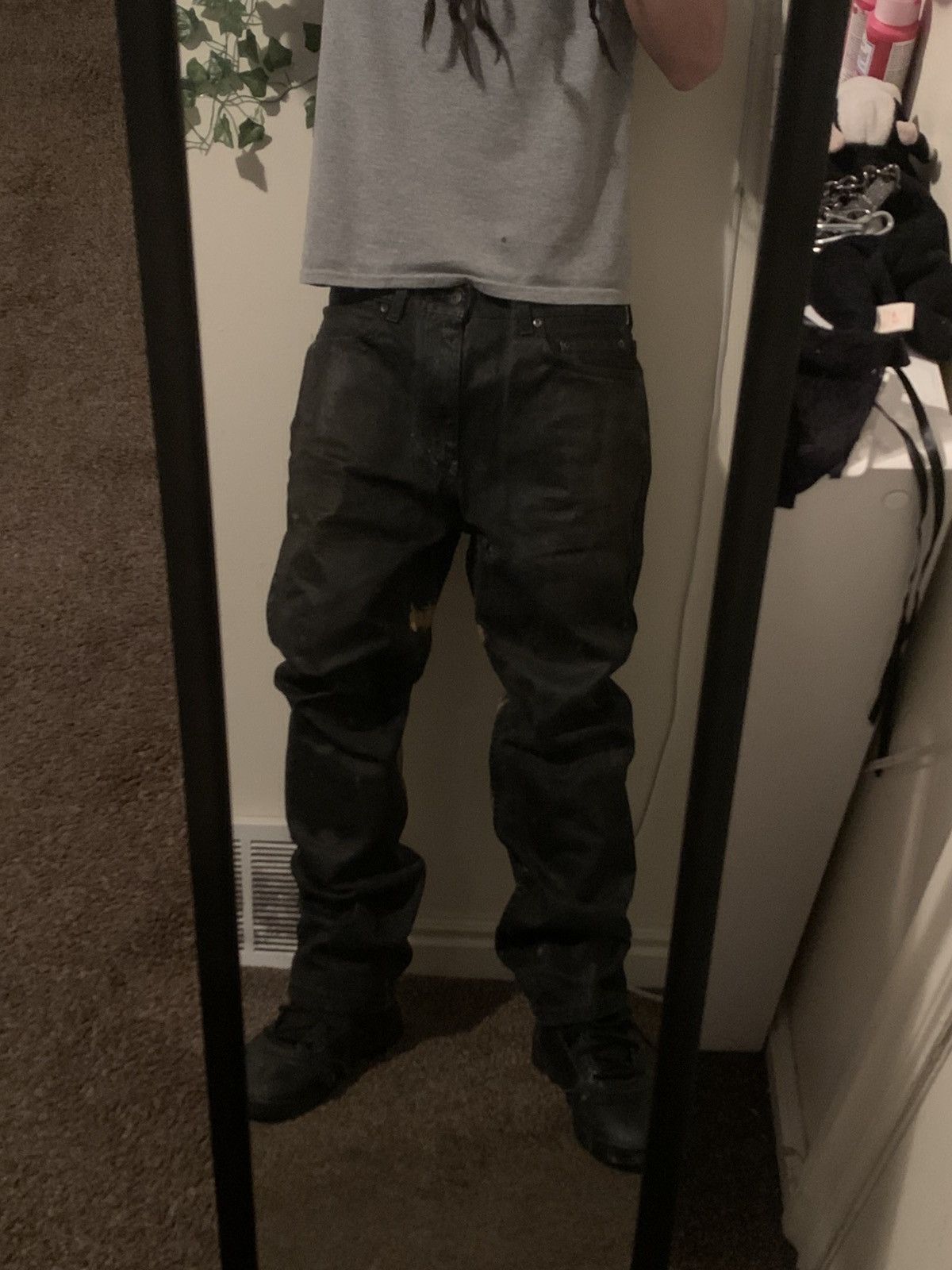 Other Waxed Pentagram Jeans Opium Fashion Swag Streetwear Punk Emo Size US 32 / EU 48 - 16 Thumbnail