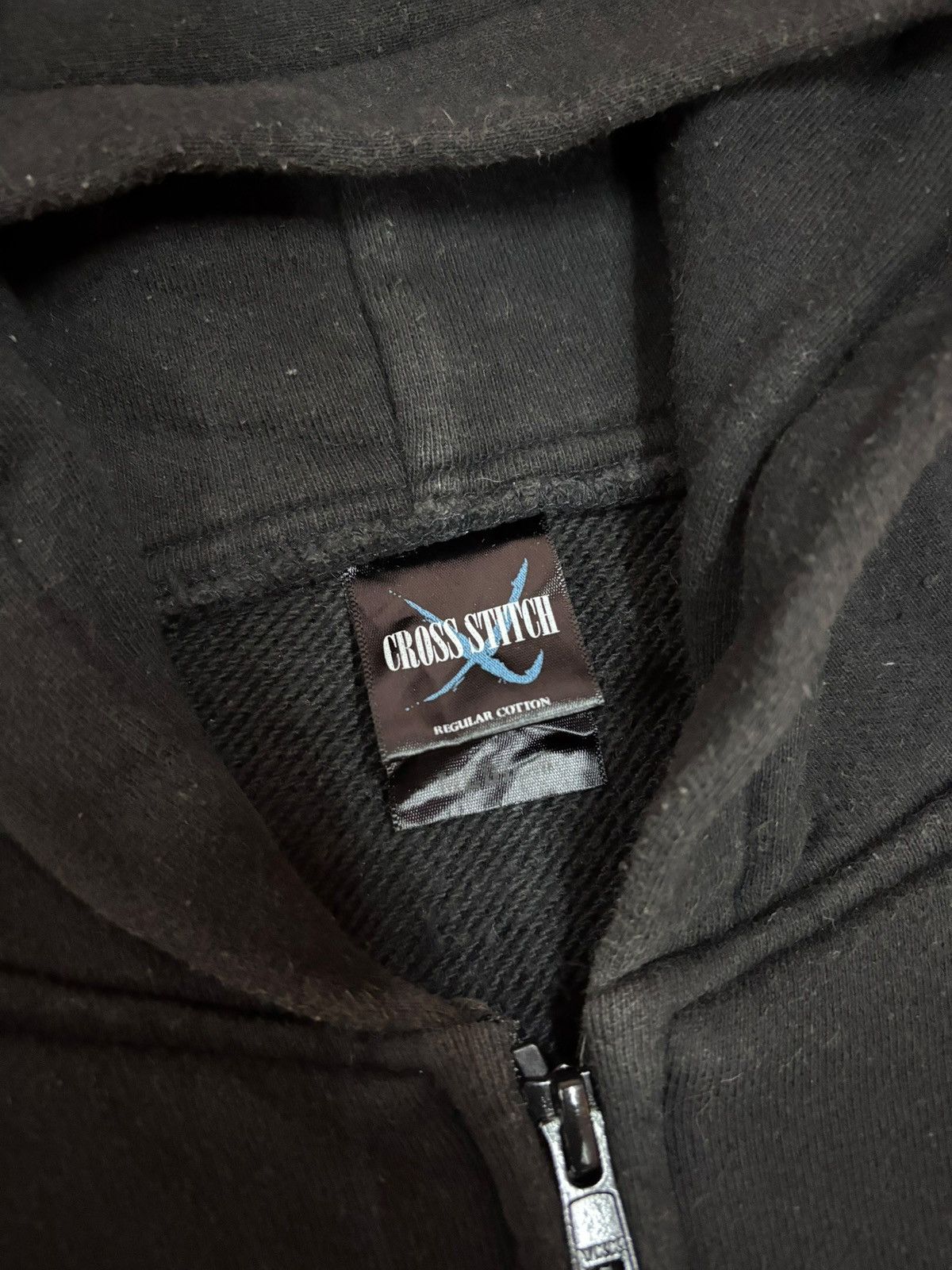 Japanese Brand Vtg Cross Stitch Heavyweight Zipped Plain Hoddie Size US M / EU 48-50 / 2 - 9 Thumbnail