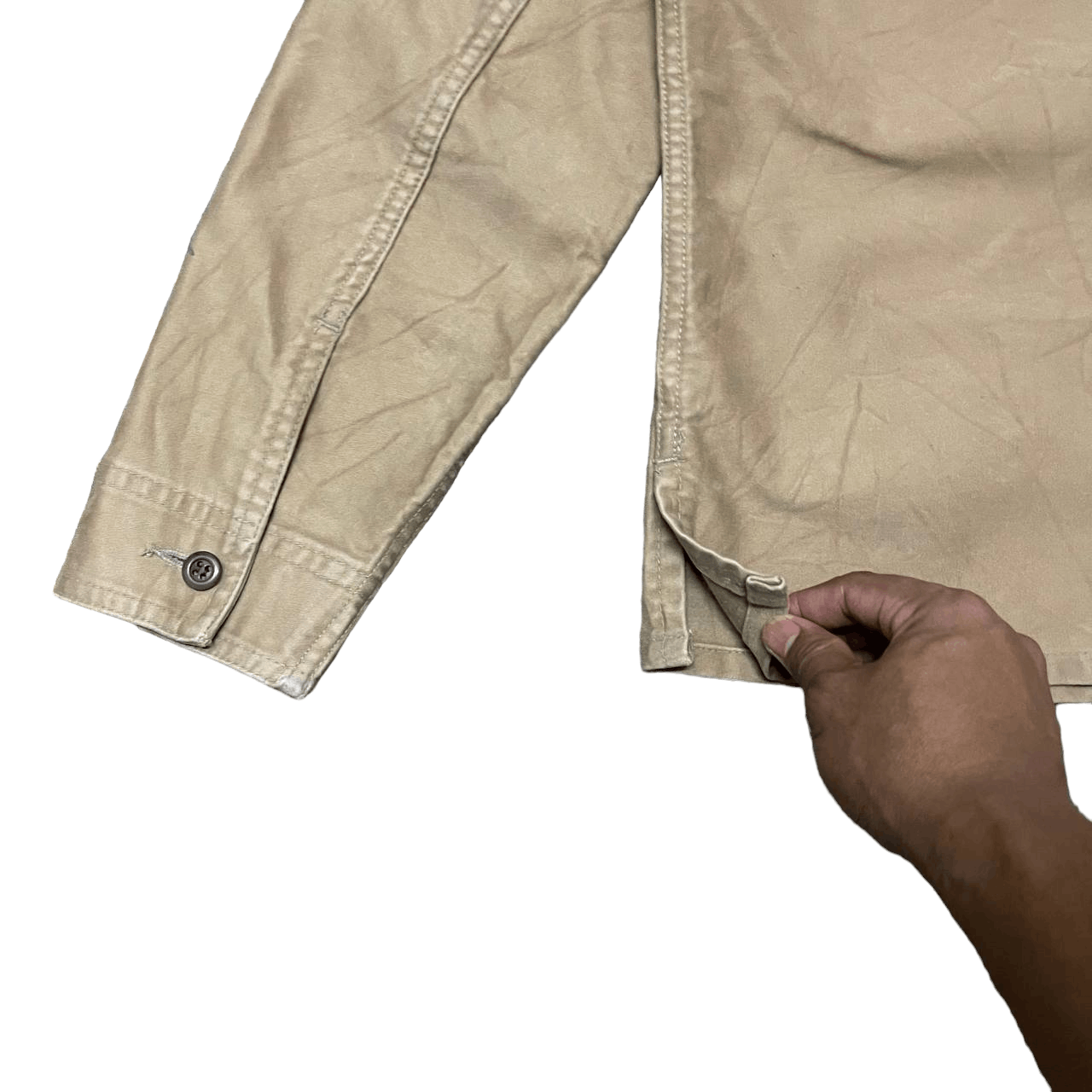 Japanese Brand Vintage Gowest Yellow Division Collarless Jacket Size US S / EU 44-46 / 1 - 16 Thumbnail