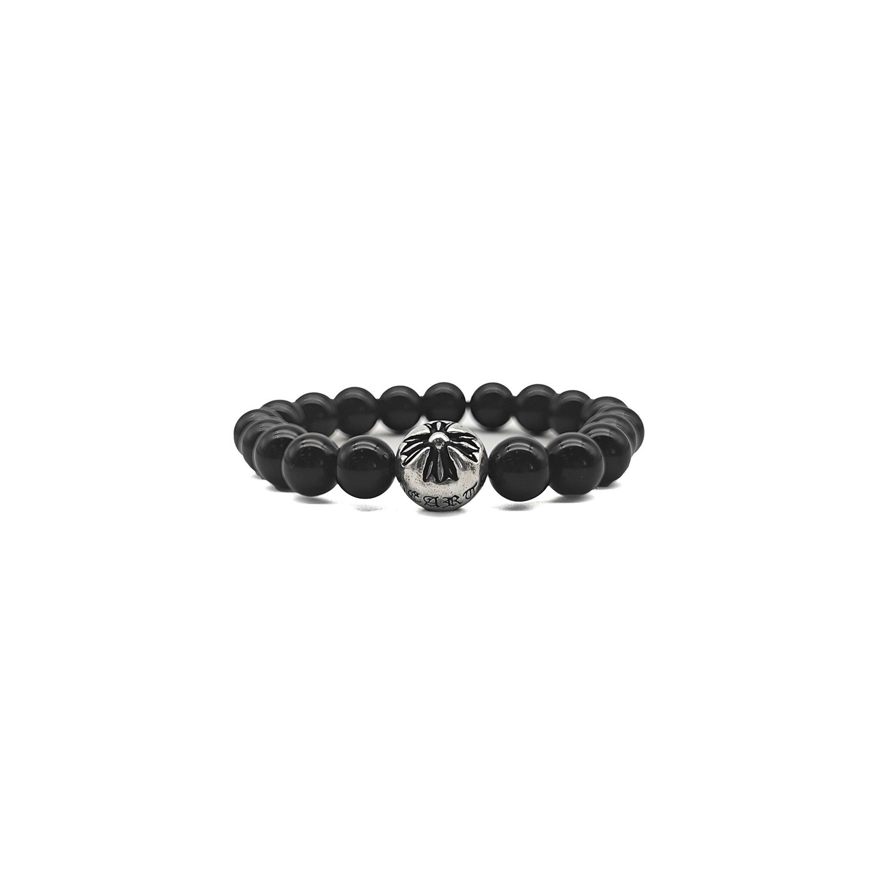 Chrome Hearts Chrome Hearts 10mm Single Silver Bead Cross Bracelet Size ONE SIZE - 2 Thumbnail