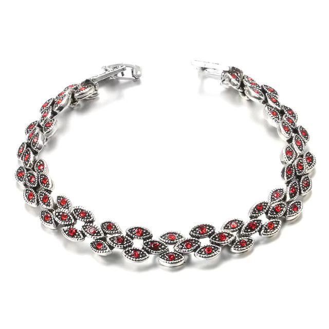 Jewelry Oval Eye Crystal Bangles Bracelets Size ONE SIZE - 1 Thumbnail
