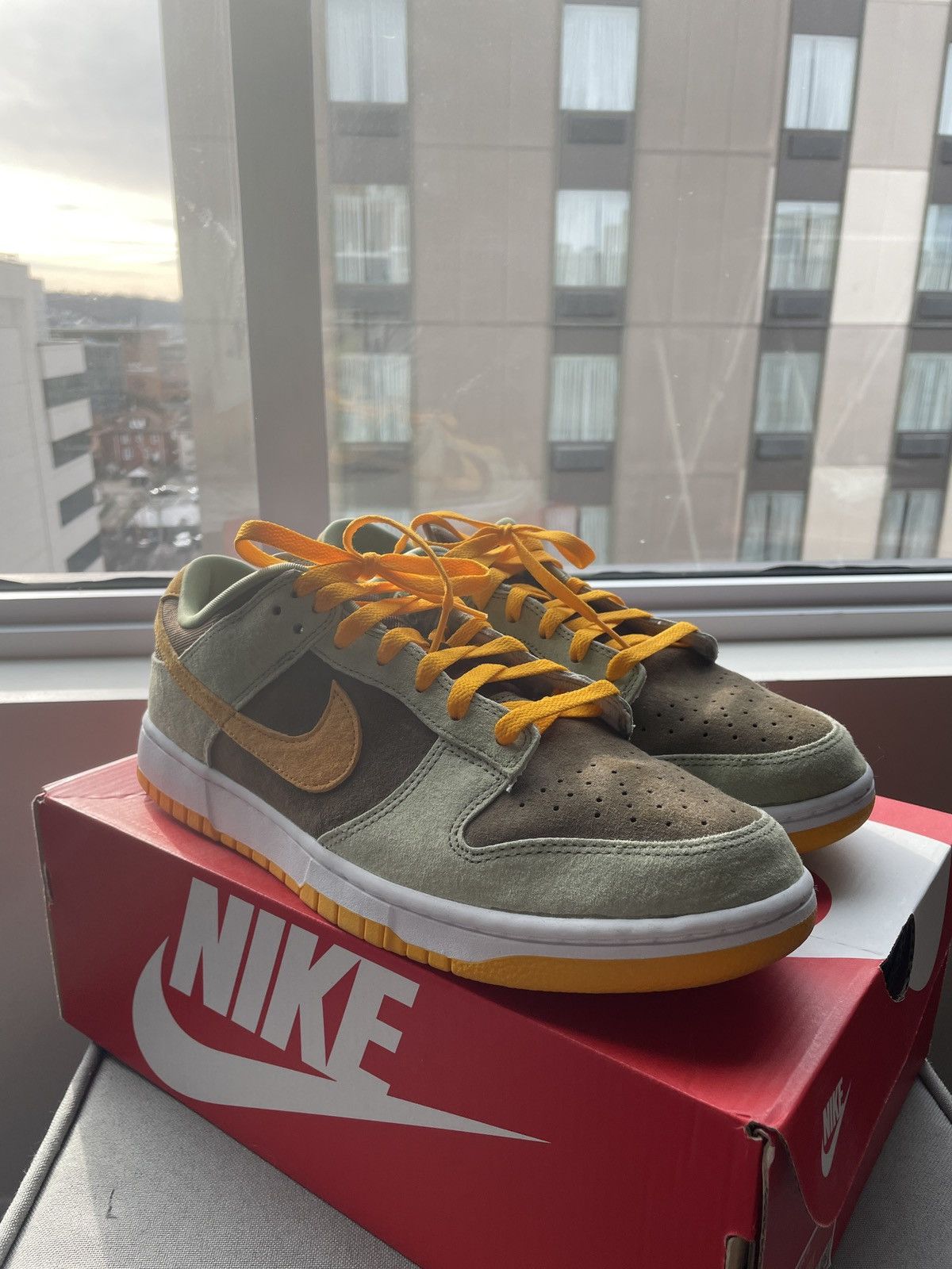 Nike Nike Dunk Low 'Dusty Olive’ Size US 12 / EU 45 - 3 Thumbnail