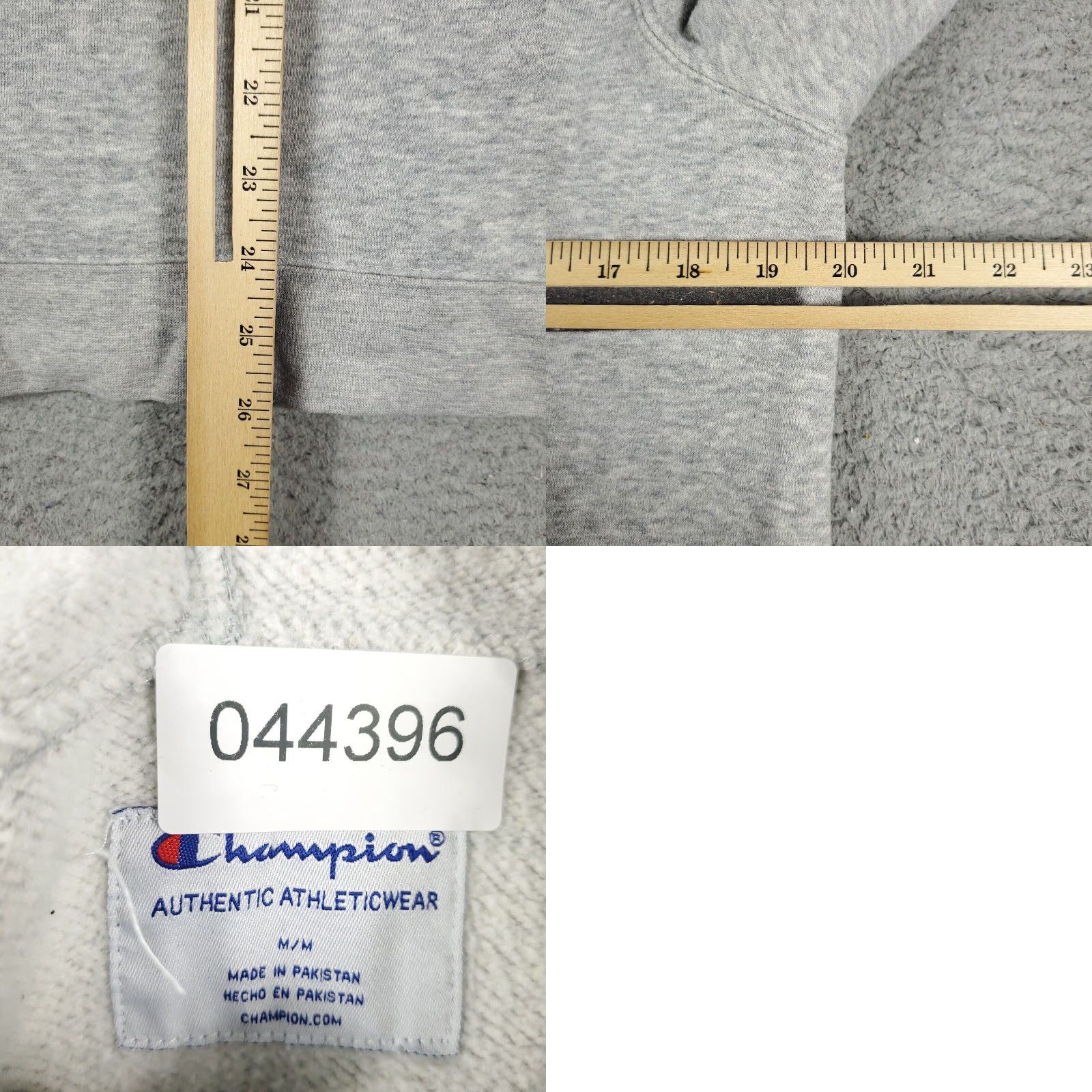 Champion VINTAGE Champion Hoodie Women’s Medium Gray Camouflage Fleece Pullover All Seasons Size M / US 6-8 / IT 42-44 - 8 Thumbnail