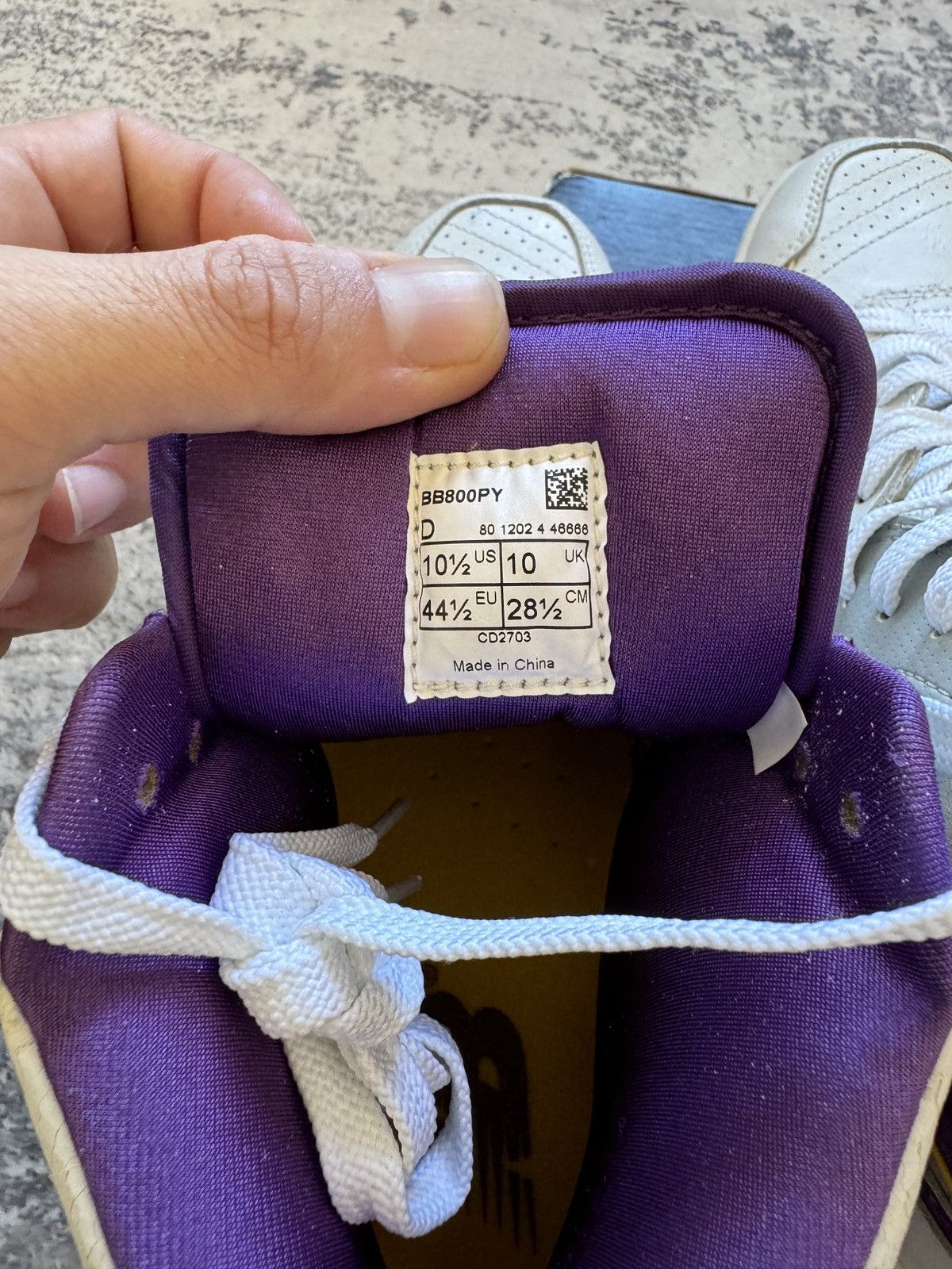New Balance New Balance BB800 PY James Worthy 10.5 us 44.5 en Lakers Size US 10.5 / EU 43-44 - 6 Thumbnail