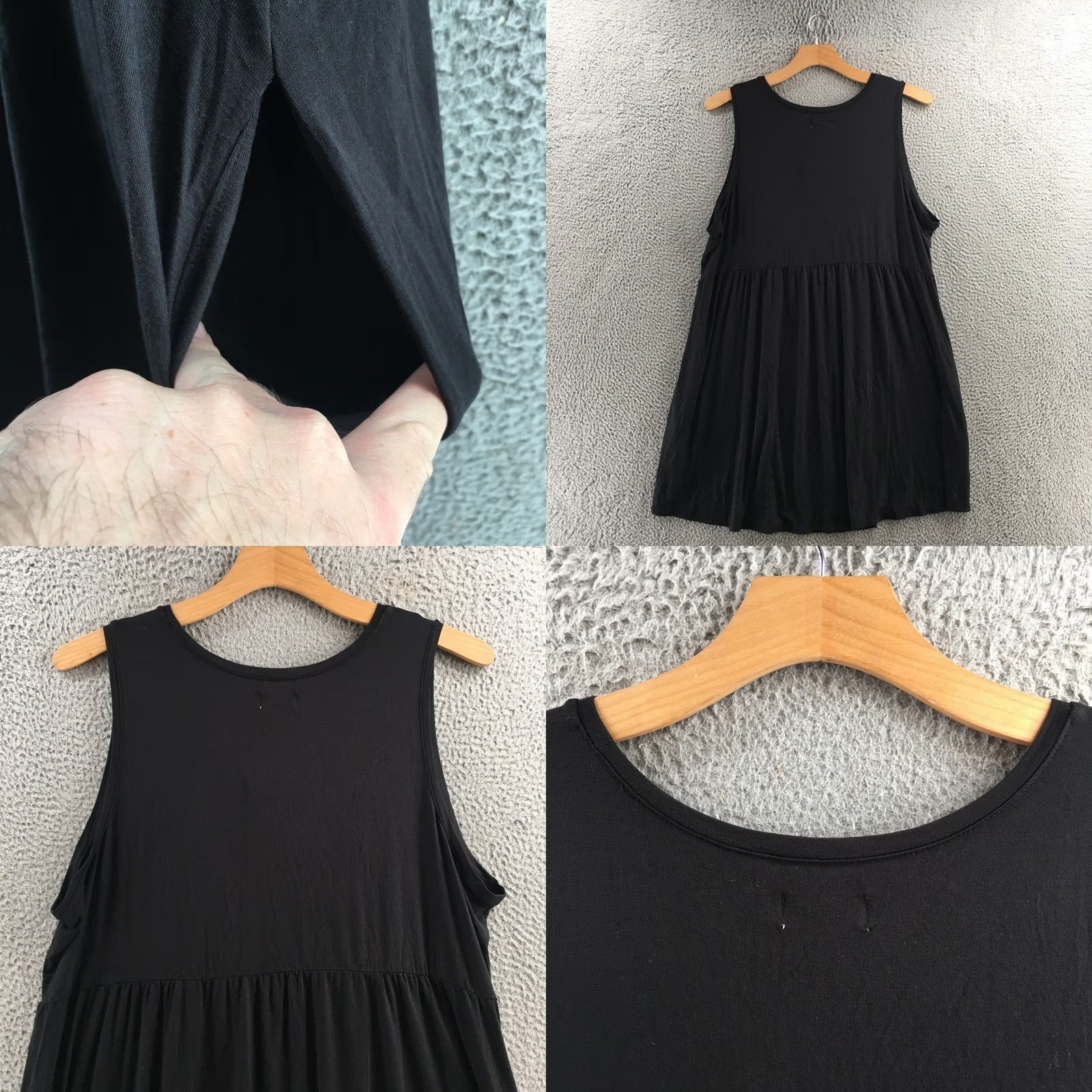 Vintage Maurices 24/7 A-Line Dress Womens 3X Black Sleeveless Casual Pullover Crew NEW Dress Size XXL / US 16-18 / IT 52-54 - 8 Thumbnail