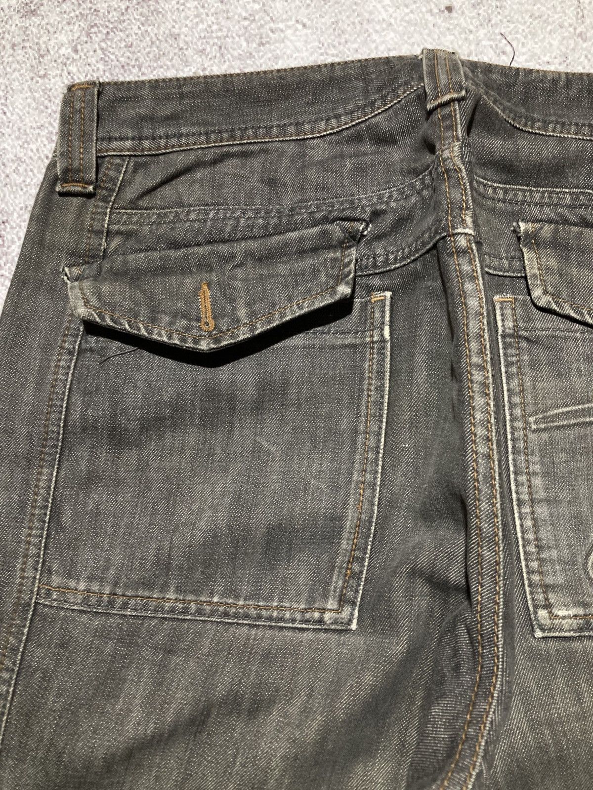 Japanese Brand 2000s Fubu Collection Washed Jeans Pants Charcoal Y2k Size US 34 / EU 50 - 18 Thumbnail