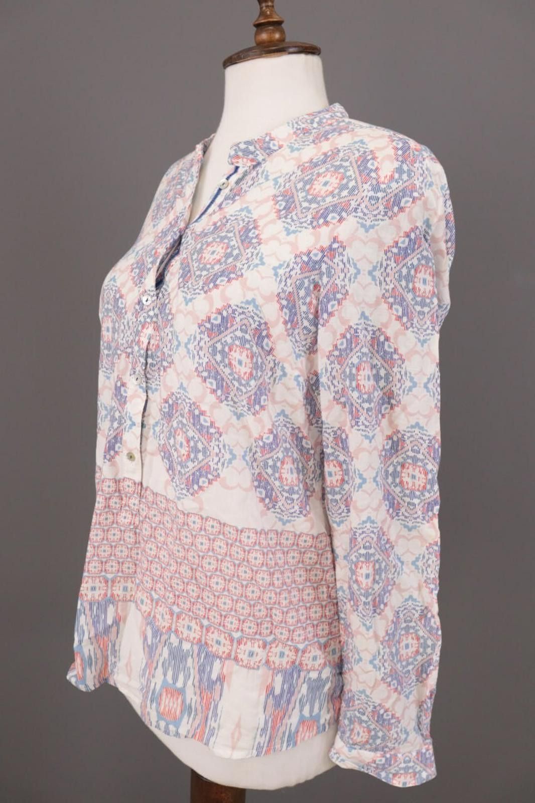 Designer Emily Van Den Bergh Multicolor Printed Blouse Shirt Size 40 Size M / US 6-8 / IT 42-44 - 8 Thumbnail