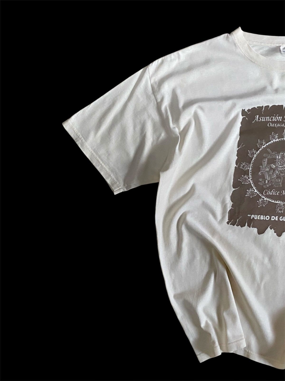 Vintage 90s Yazbek Codice Mixteco Art Graphic T-shirt Size US L / EU 52-54 / 3 - 2 Thumbnail