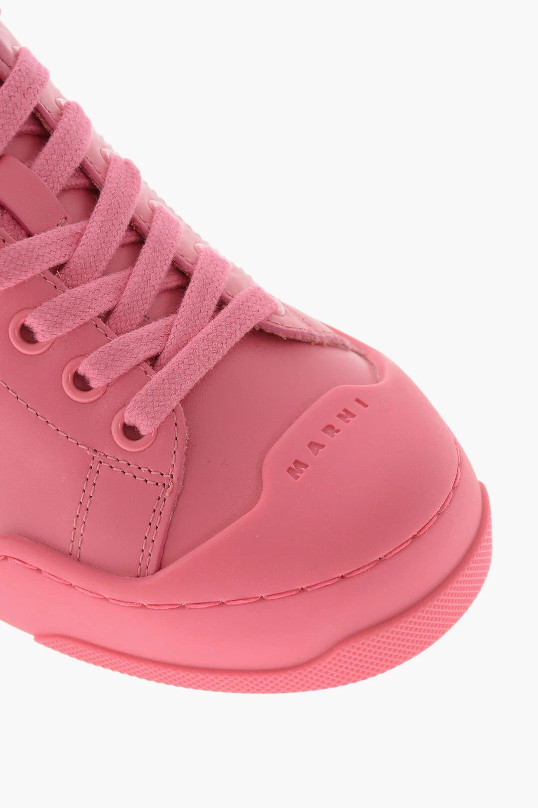 Marni og1mm0326 Leather Low-Top Sneakers in Pink Size US 6 / IT 36 - 4 Thumbnail