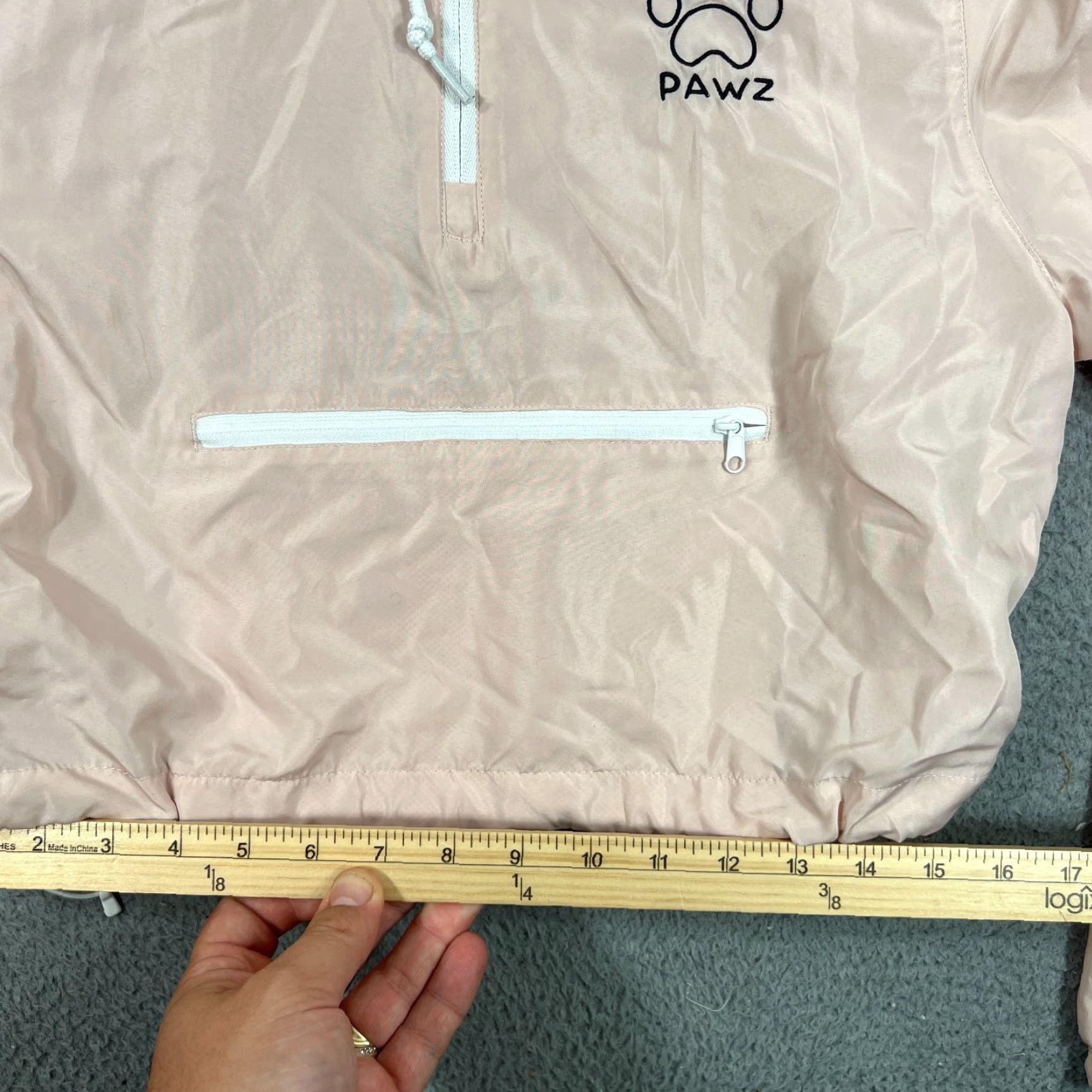 Pinko PAWZ Hoodie Womens Small Pink Windbreaker Zip Crop Jacket Size S / US 4 / IT 40 - 4 Thumbnail