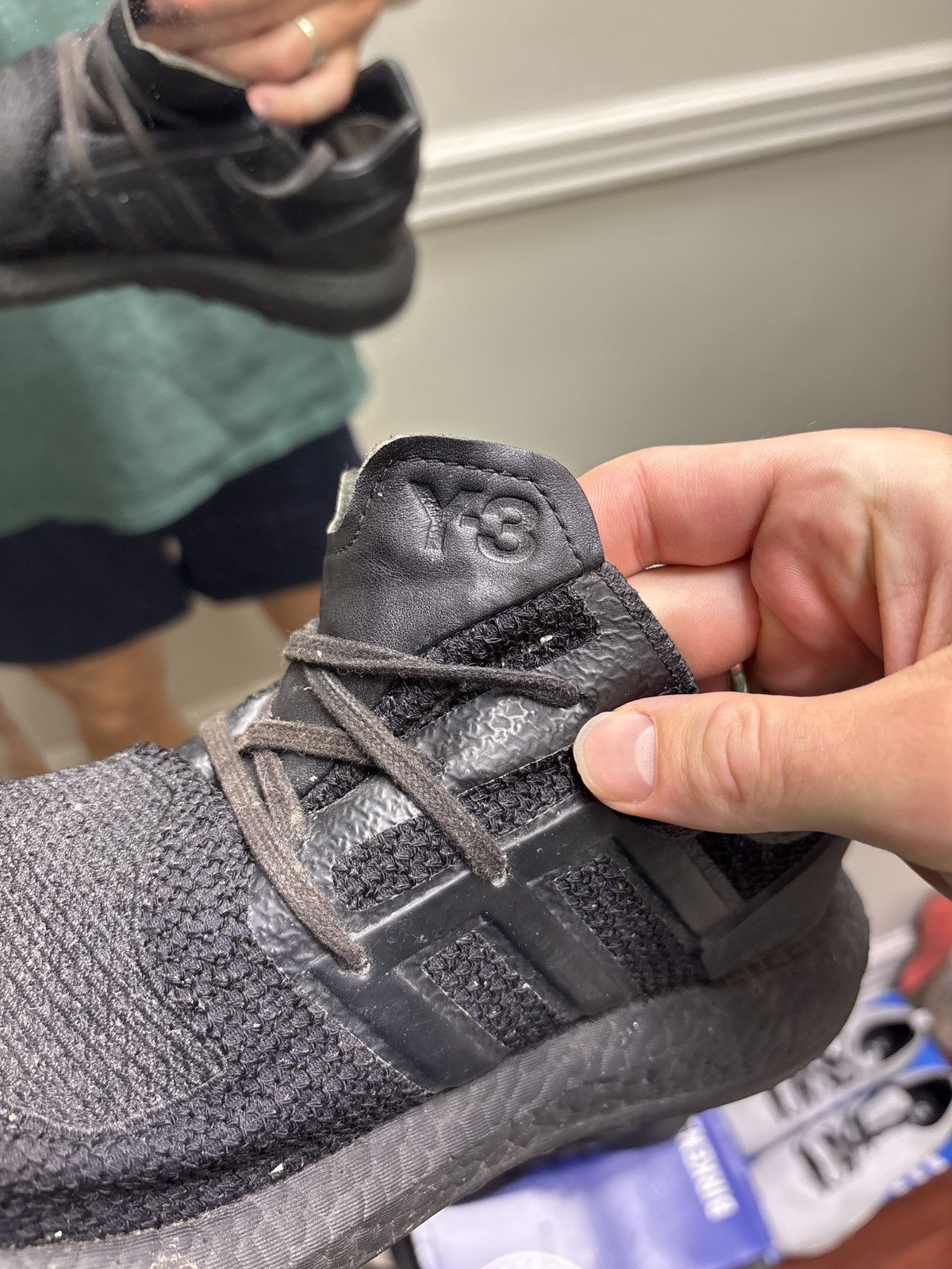 Adidas × Yohji Yamamoto Adidas x Y3 ZG Knit Triple Black Size US 11 / EU 44 - 8 Thumbnail