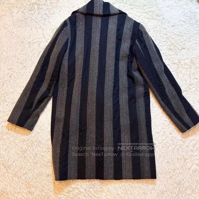 Vivienne Westwood Vivienne Westwood Deformed Wool Striped Overcoat, Man Asym Size M / US 6-8 / IT 42-44 - 7 Thumbnail