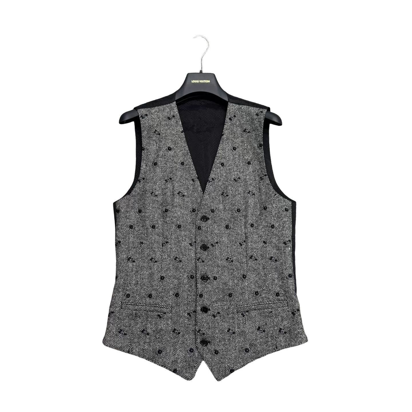 Dolce & Gabbana Dolce & Gabbana Herringbone Wool Vest Size 36R Size US S / EU 44-46 / 1 - 1 Thumbnail