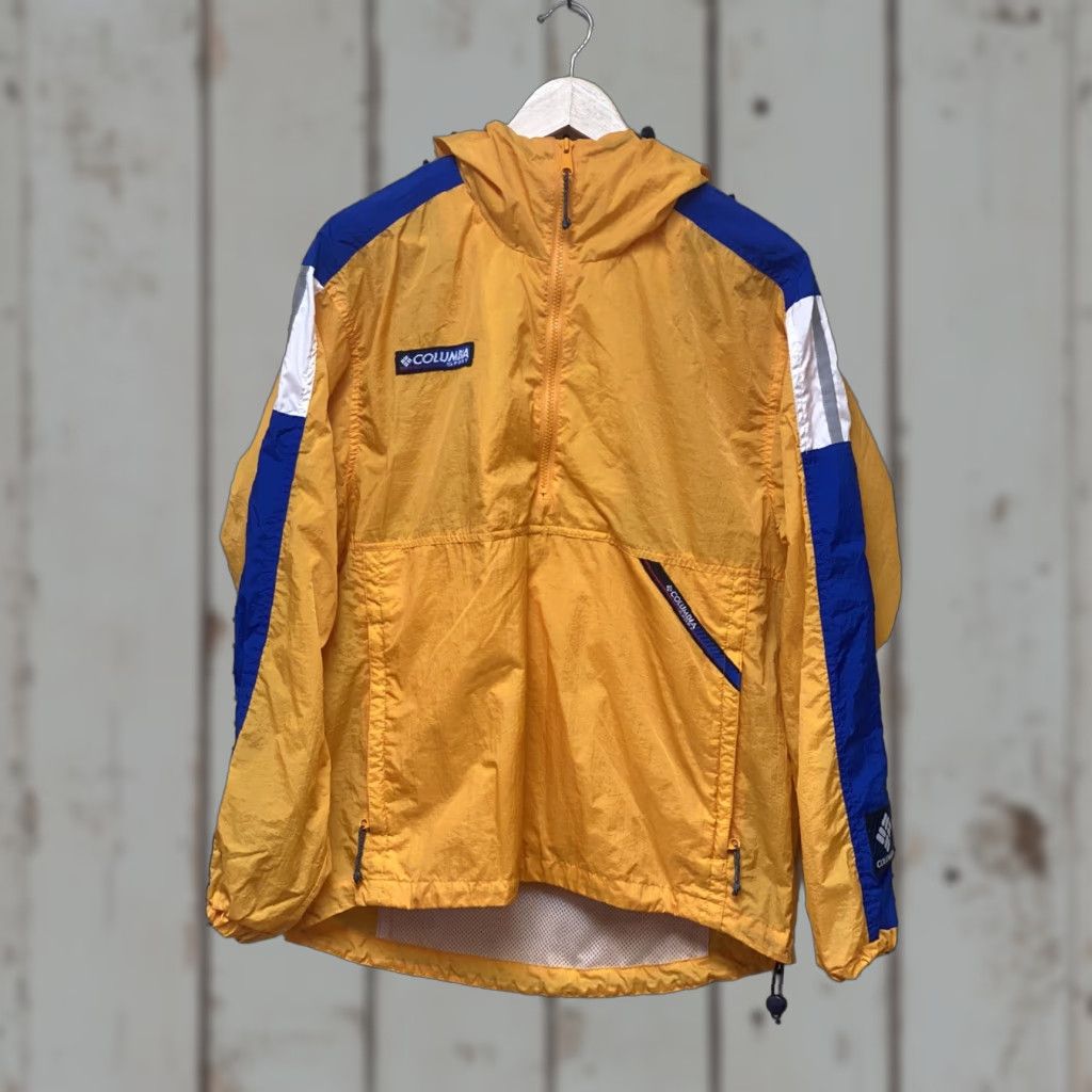 Vintage VINTAGE Columbia Sport Jacket Anorak Half Zip Hood Windbreaker Small S Mens XL? Size US S / EU 44-46 / 1 - 1 Thumbnail