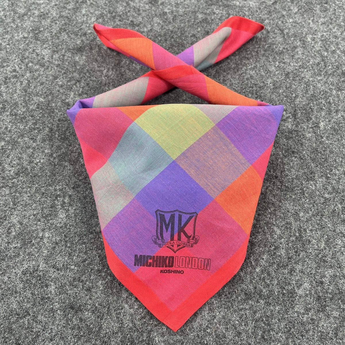 Michiko Koshino × Vintage Michiko Koshino Handkerchief / Bandana / Neckerchief B195 Size ONE SIZE - 2 Thumbnail