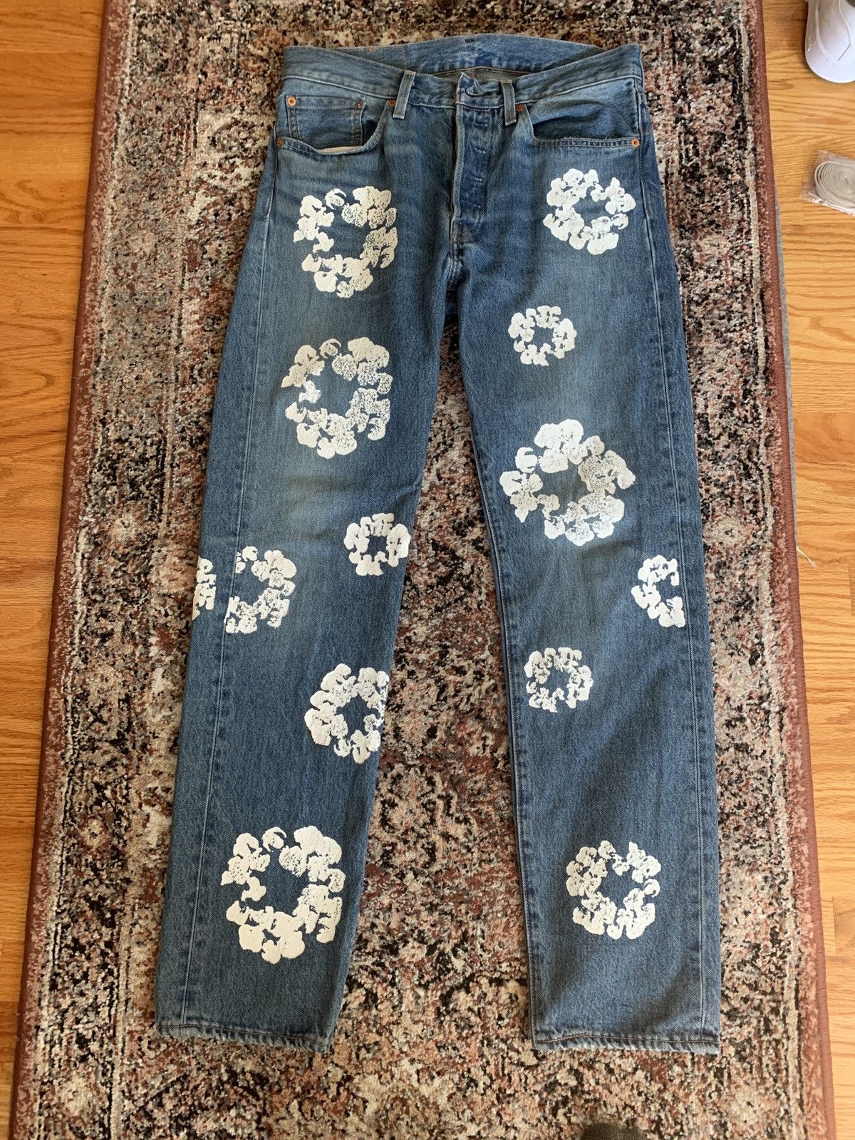 DENIM TEARS × Levi's Denim tears x Levi 501 light wash | Grailed