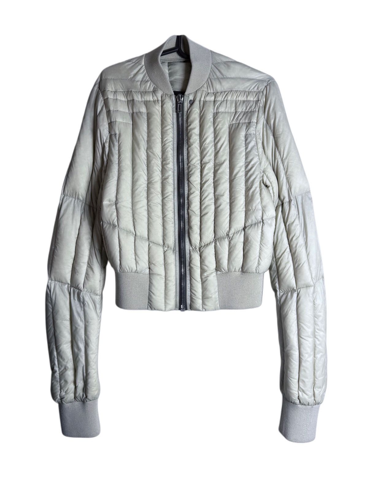 Rick Owens Rick Owens Mainline Fog cropped bomber jacket Size US XS / EU 42 / 0 - 1 Thumbnail