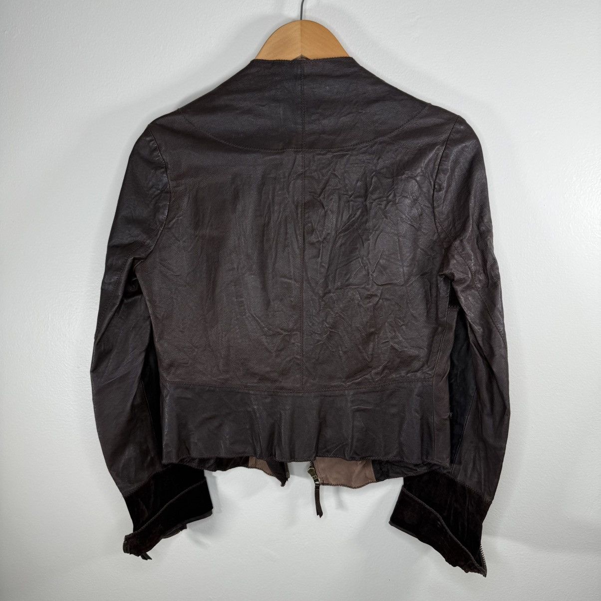 Vintage Illia Brown Leather & Suede Moto Jacket Women’s Size 4 Size S / US 4 / IT 40 - 15 Thumbnail