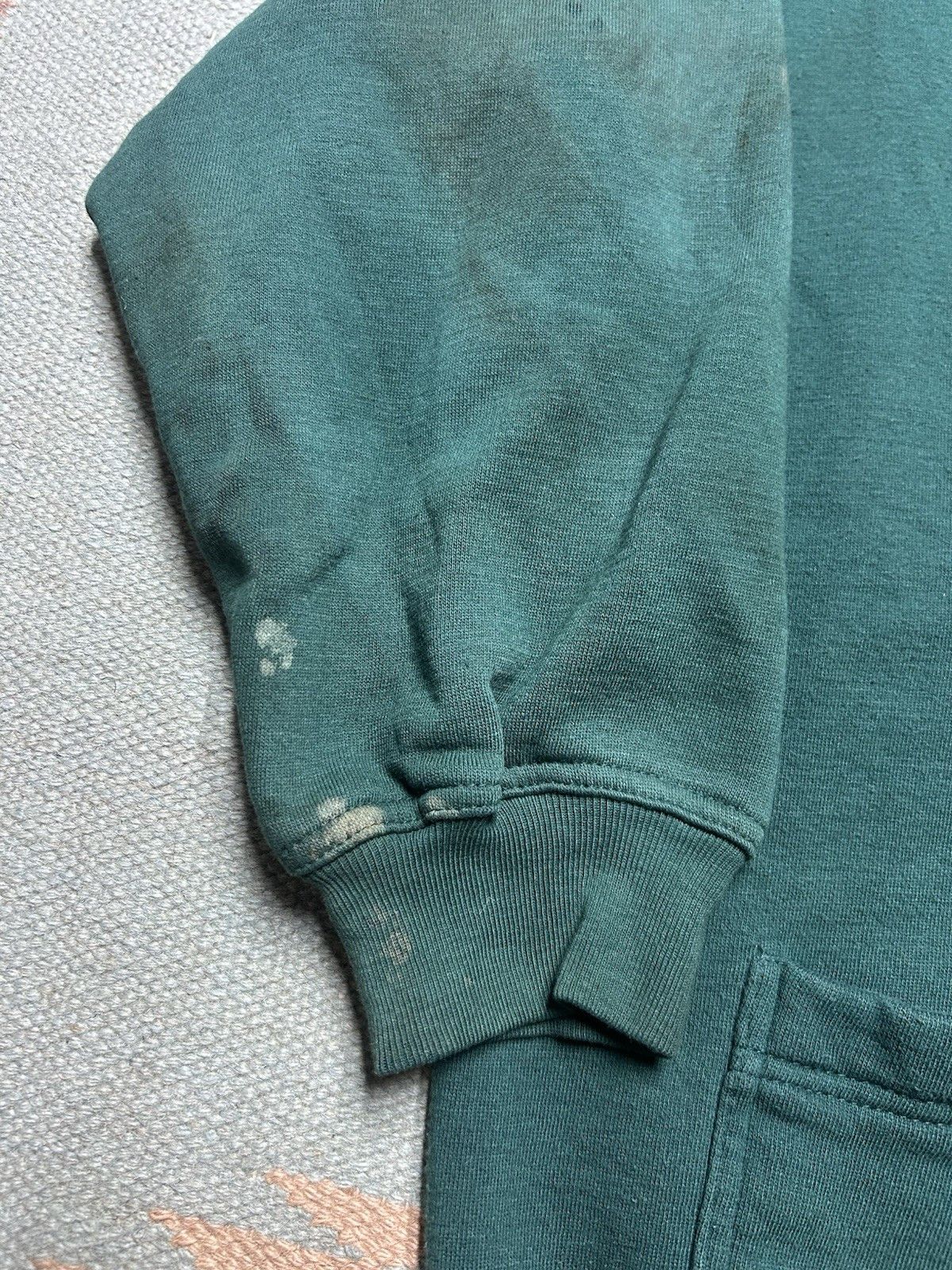Vintage VTG 90s sweatshirt cardigan pro spirit blank forest green L Size L / US 10 / IT 46 - 2 Thumbnail