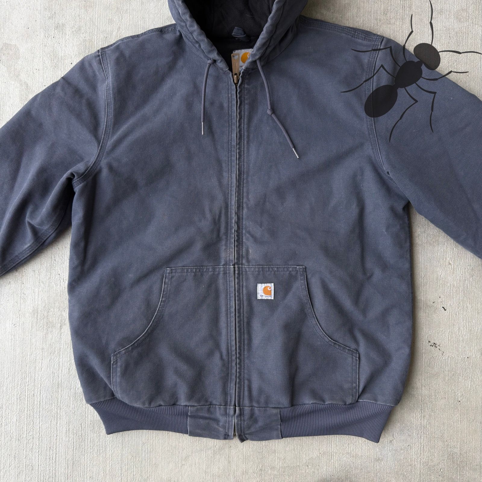 Carhartt × Vintage Carhartt WOMENS WJ130 blue hooded work wear jacket Size US M / EU 48-50 / 2 - 3 Thumbnail