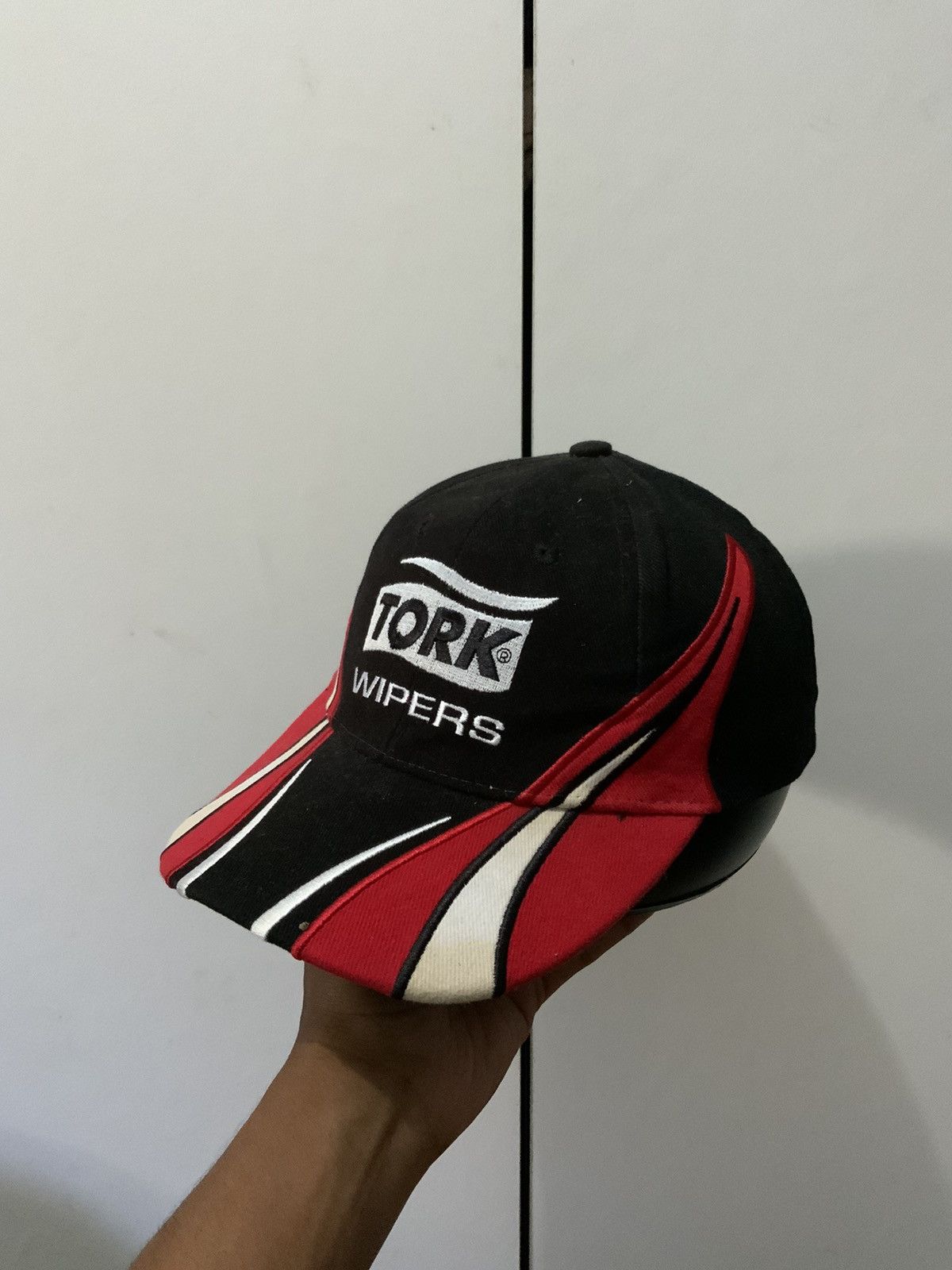 Japanese Brand Tork Wipers Flame Embroidered Hat Size ONE SIZE - 2 Thumbnail