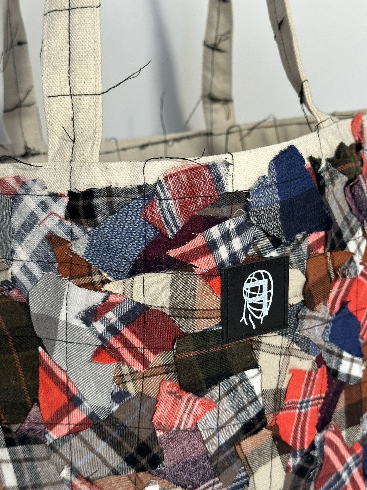 Handmade × Vintage “Patchwork” Tote Bag by Fathomtheidea Size ONE SIZE - 3 Thumbnail