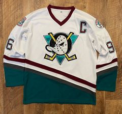 Mighty Ducks Cast Autographed (Green #92) Custom Hockey Jersey w/ Ducks Fly  Together - 6 Signatures - Beckett