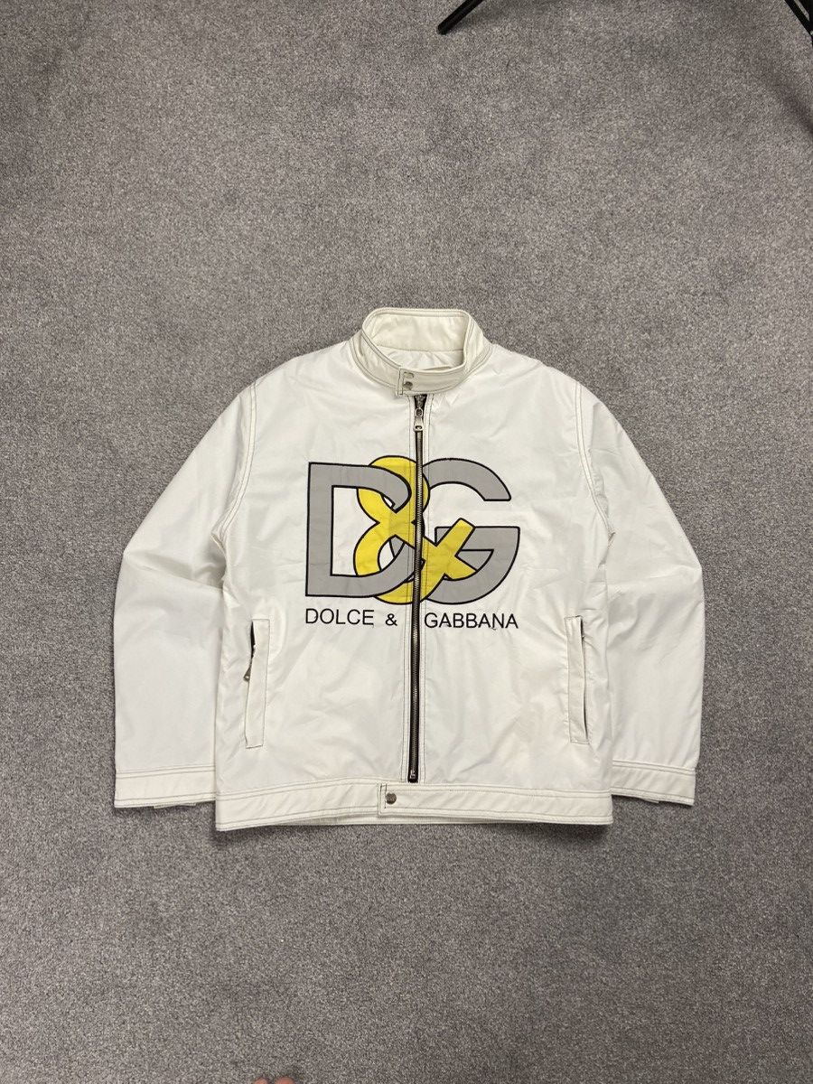 Dolce & Gabbana × Vintage Vintage Dolce & Gabbana Racing Jacket Bomber Big Logo rare Size US M / EU 48-50 / 2 - 1 Thumbnail