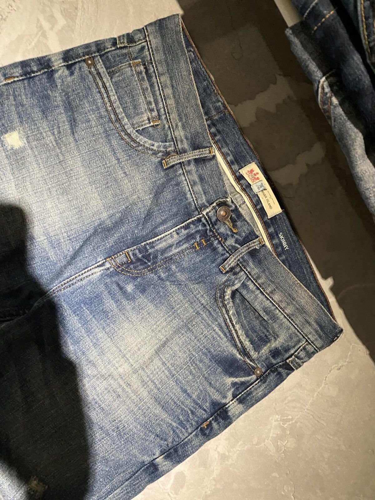 Japanese Brand Heavy Distressed Underground Darkwear Jean / Drip Y2K Size US 33 - 6 Thumbnail