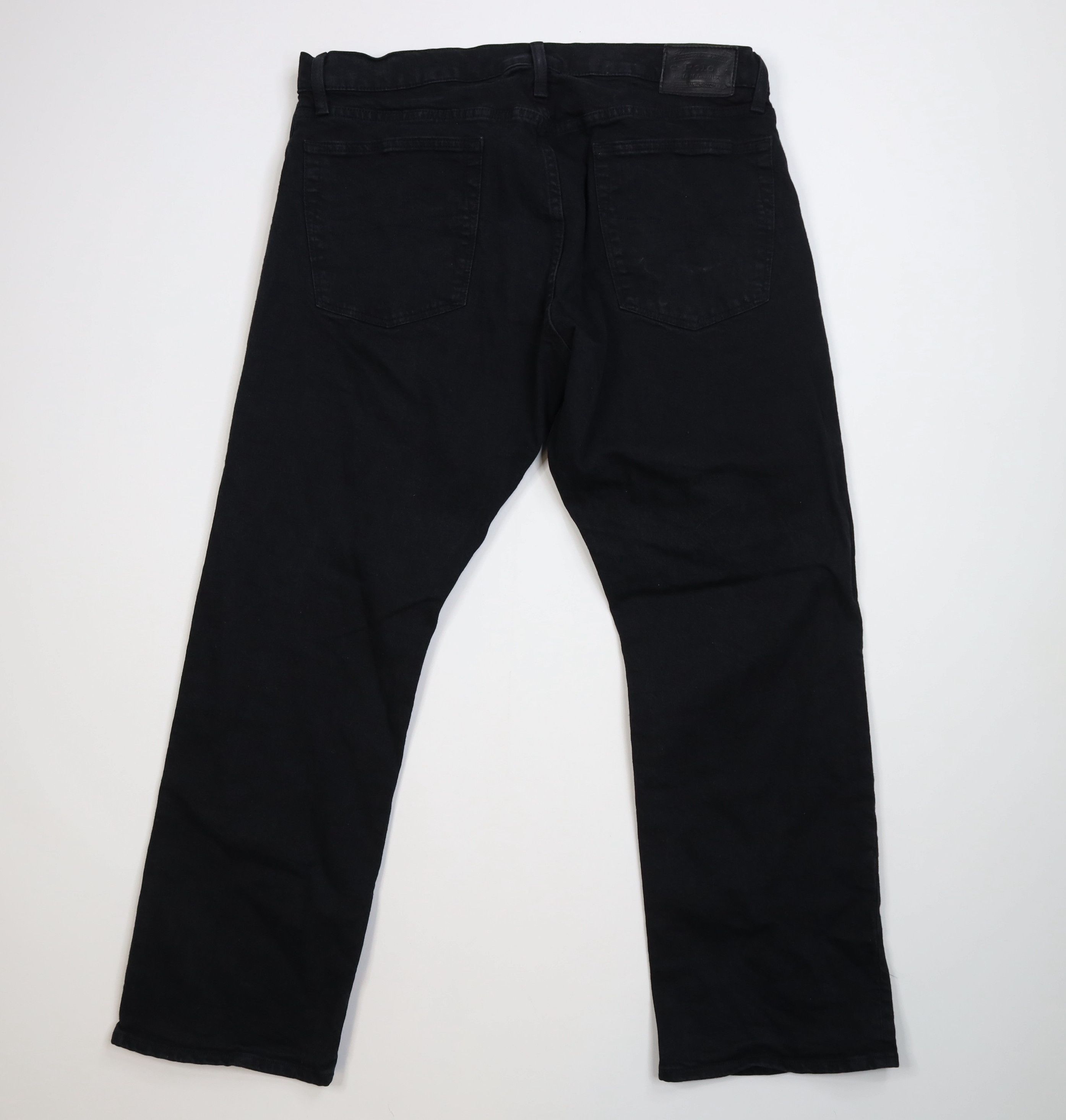 Ralph Lauren Vintage Ralph Lauren Stretch Wide Leg Denim Jeans Black Size US 36 / EU 52 - 8 Thumbnail