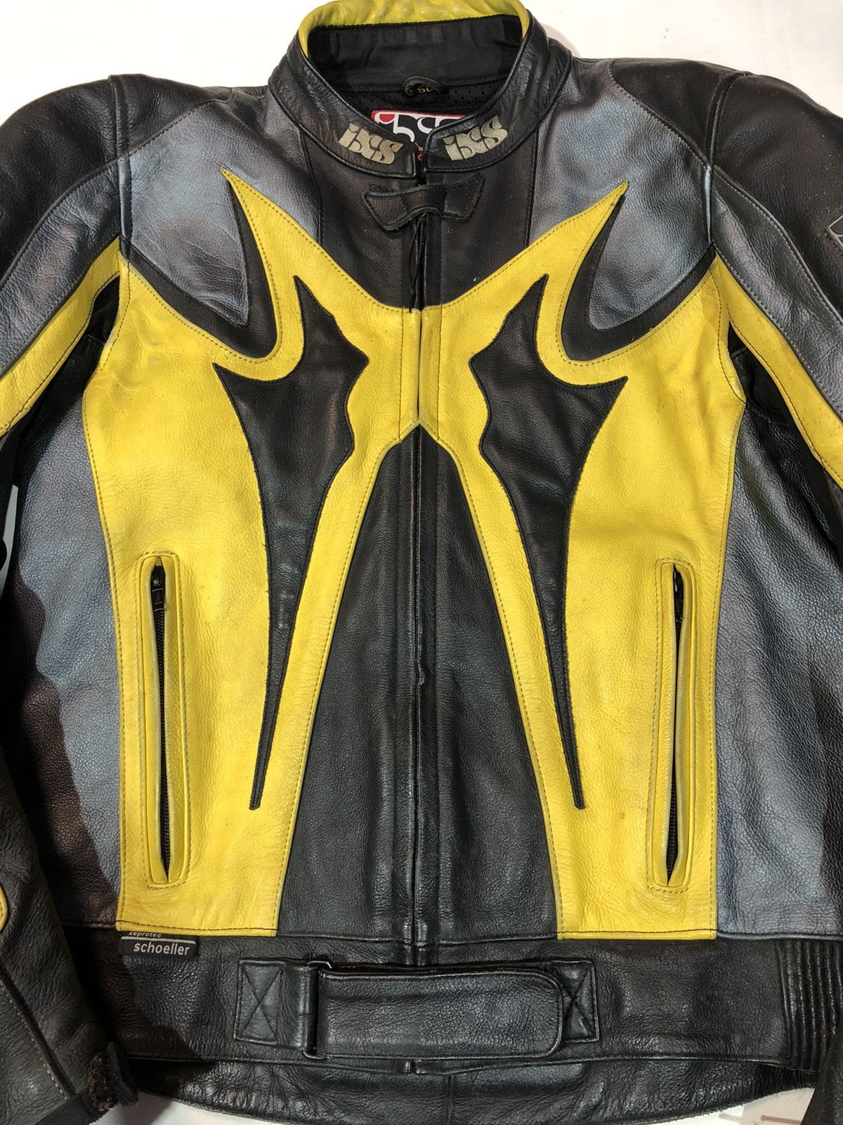 Dainese × Honda × Yamaha IXS Motorcycle leather jacket Racing vintage Size US M / EU 48-50 / 2 - 6 Thumbnail