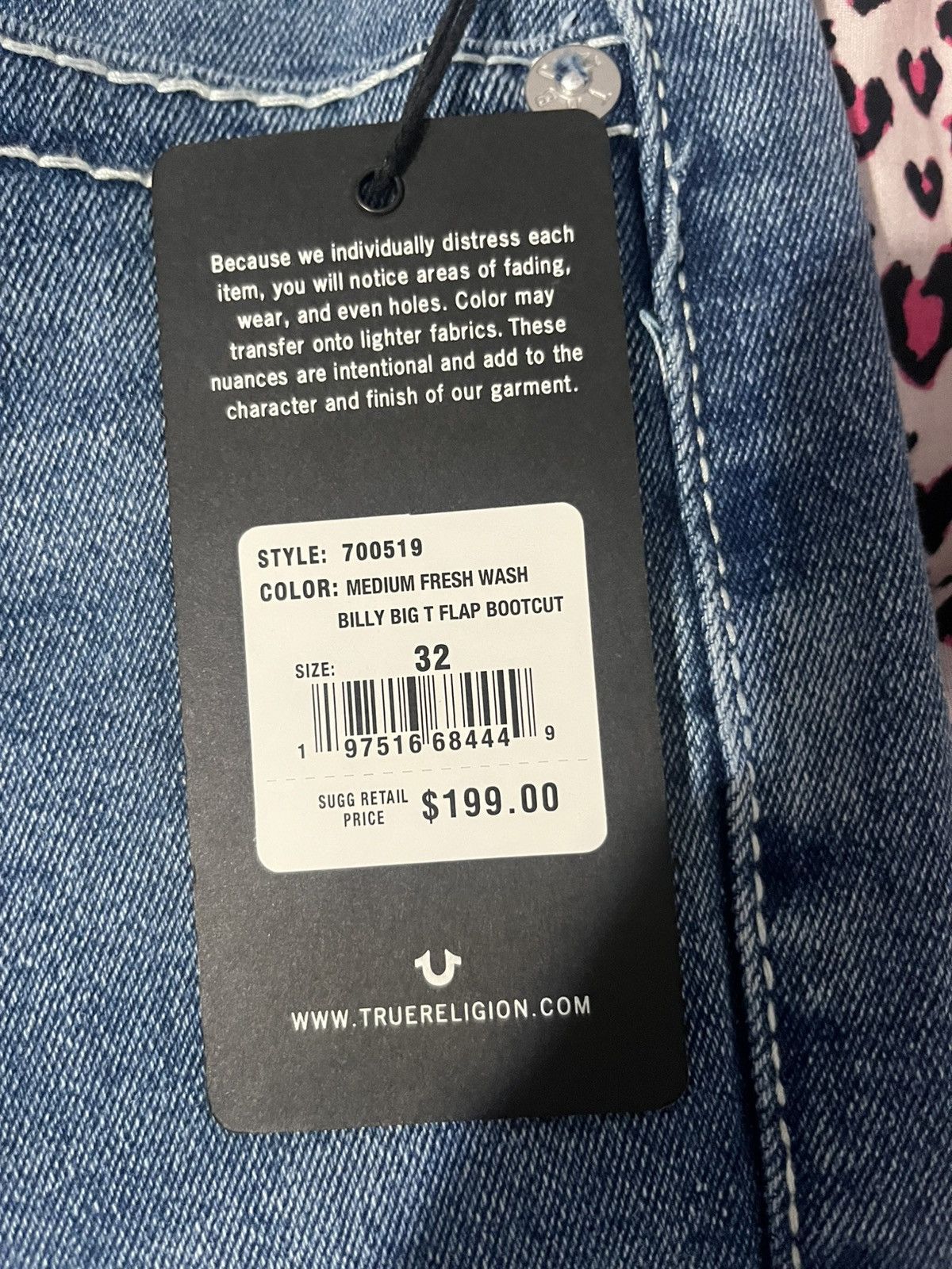 True Religion BRAND NEW True Religion denim jeans Size US 32 / EU 48 - 6 Thumbnail