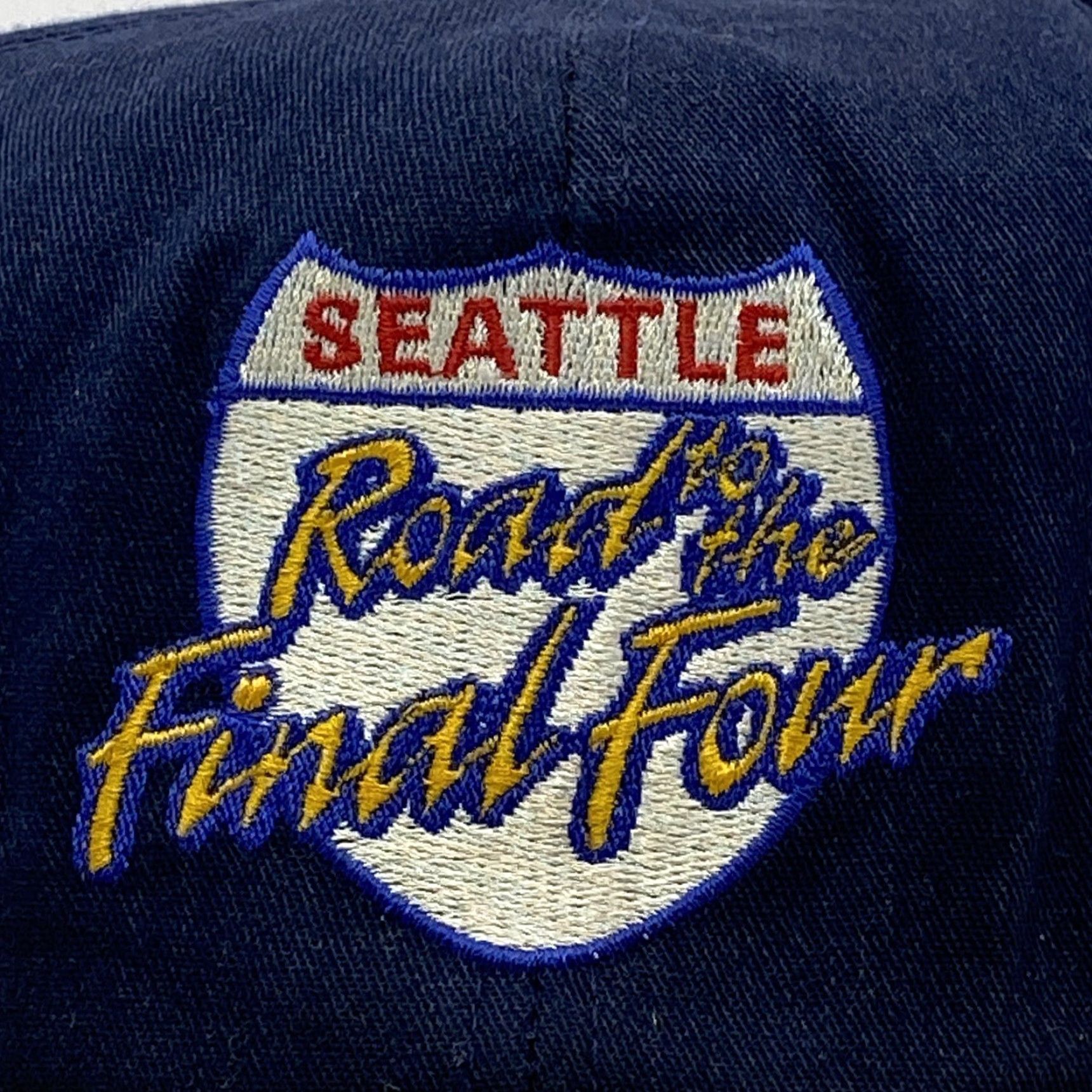 NCAA VINTAGE K PRODUCTS 90s NCAA BASKETBALL ROAD TO THE FINAL FOUR SNAPBACK HAT RED ADJUSTABLE Mens Size ONE SIZE - 2 Thumbnail