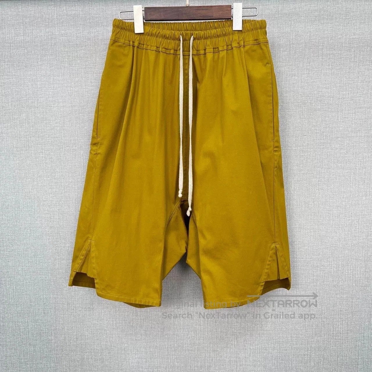 Rick Owens Rick Owens 22SS Yellow Cotton Shorts. Size US 32 / EU 48 - 2 Thumbnail