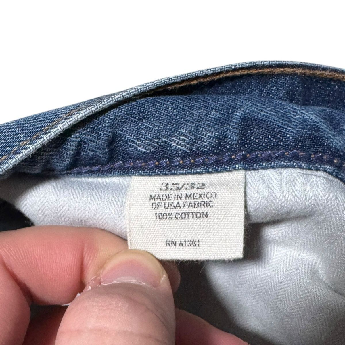 Polo Ralph Lauren Polo Ralph Lauren Mexico 100% Cotton Jean Pants Men’s 35x32 Size US 35 - 8 Thumbnail