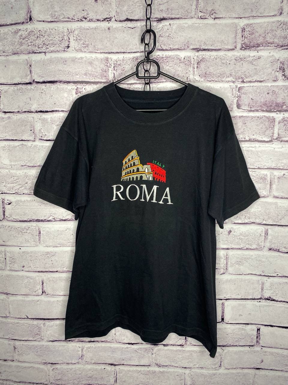 Other MENS Vintage T-shirt Roma Made in Italy Italian designer Size US L / EU 52-54 / 3 - 1 Thumbnail