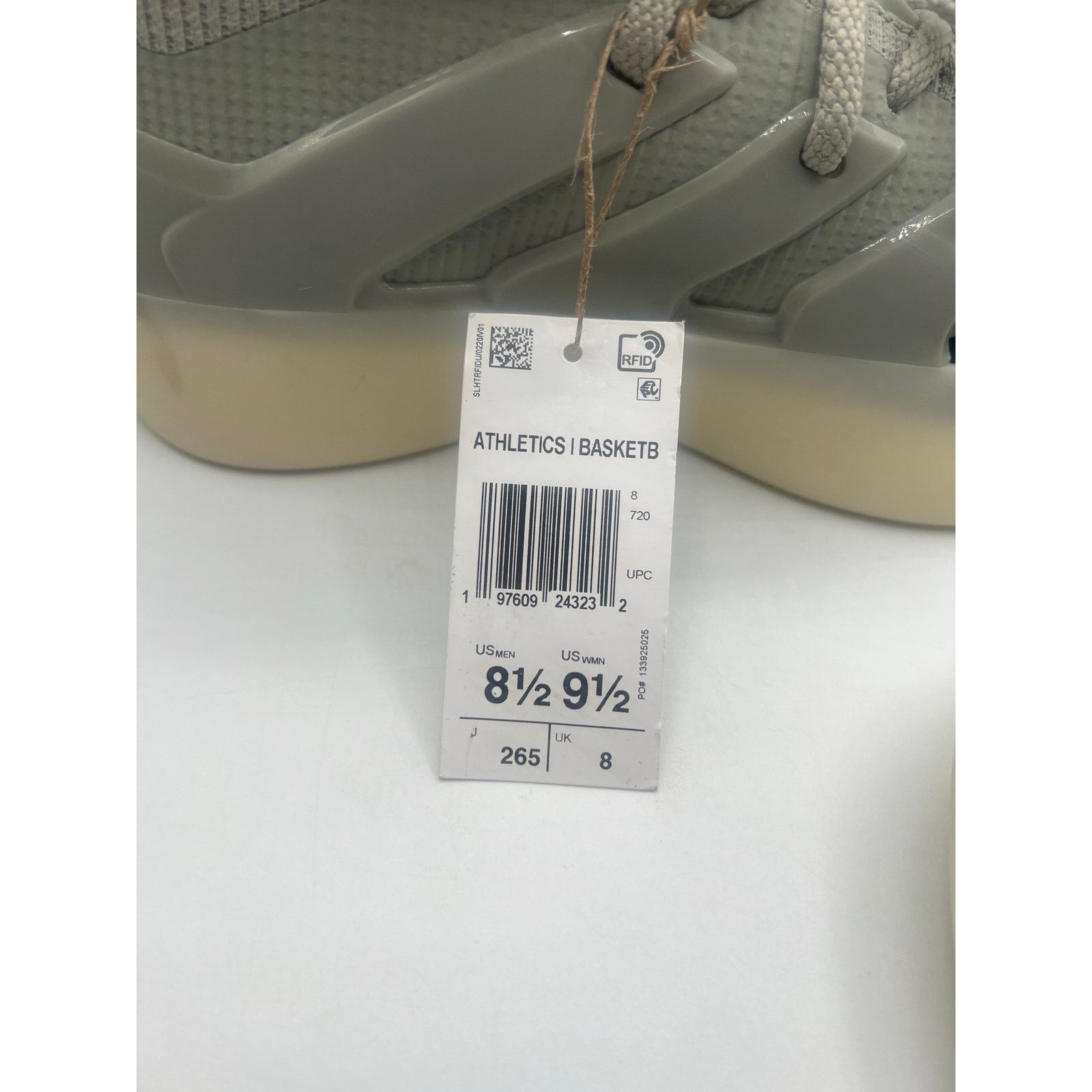 Adidas Fear Of God Athletics x Adidas I BASKETBALL “Sesame Carbon” Size US 8.5 / EU 41-42 - 6 Thumbnail