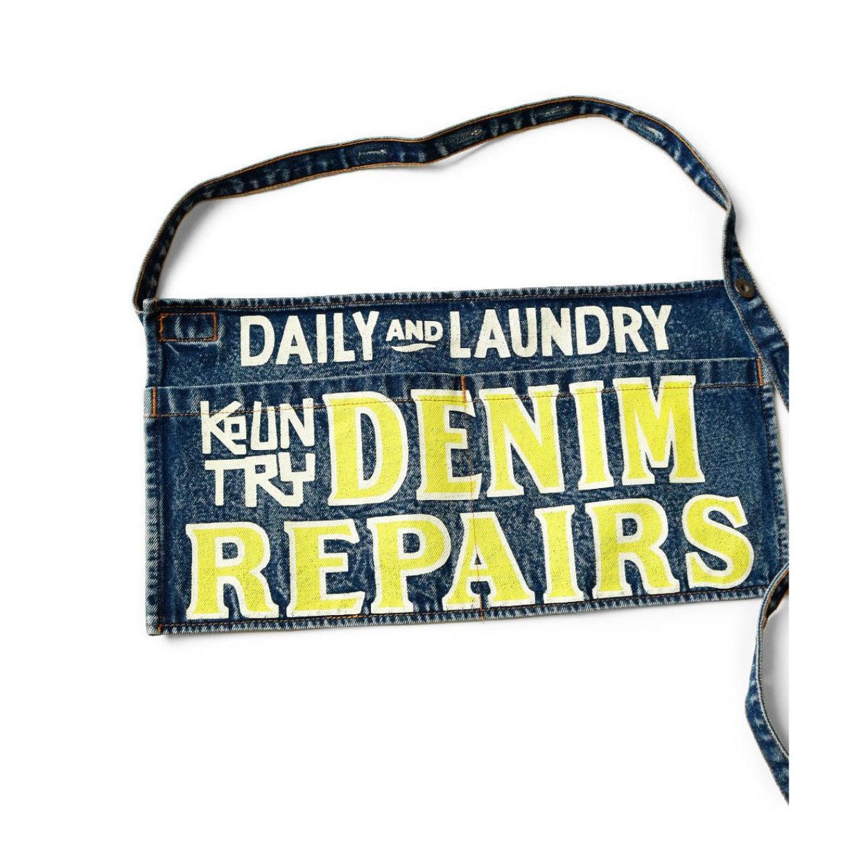 Kapital Kapital Denim Repairs Apron 13oz Indigo Short Apron Size ONE SIZE - 4 Thumbnail