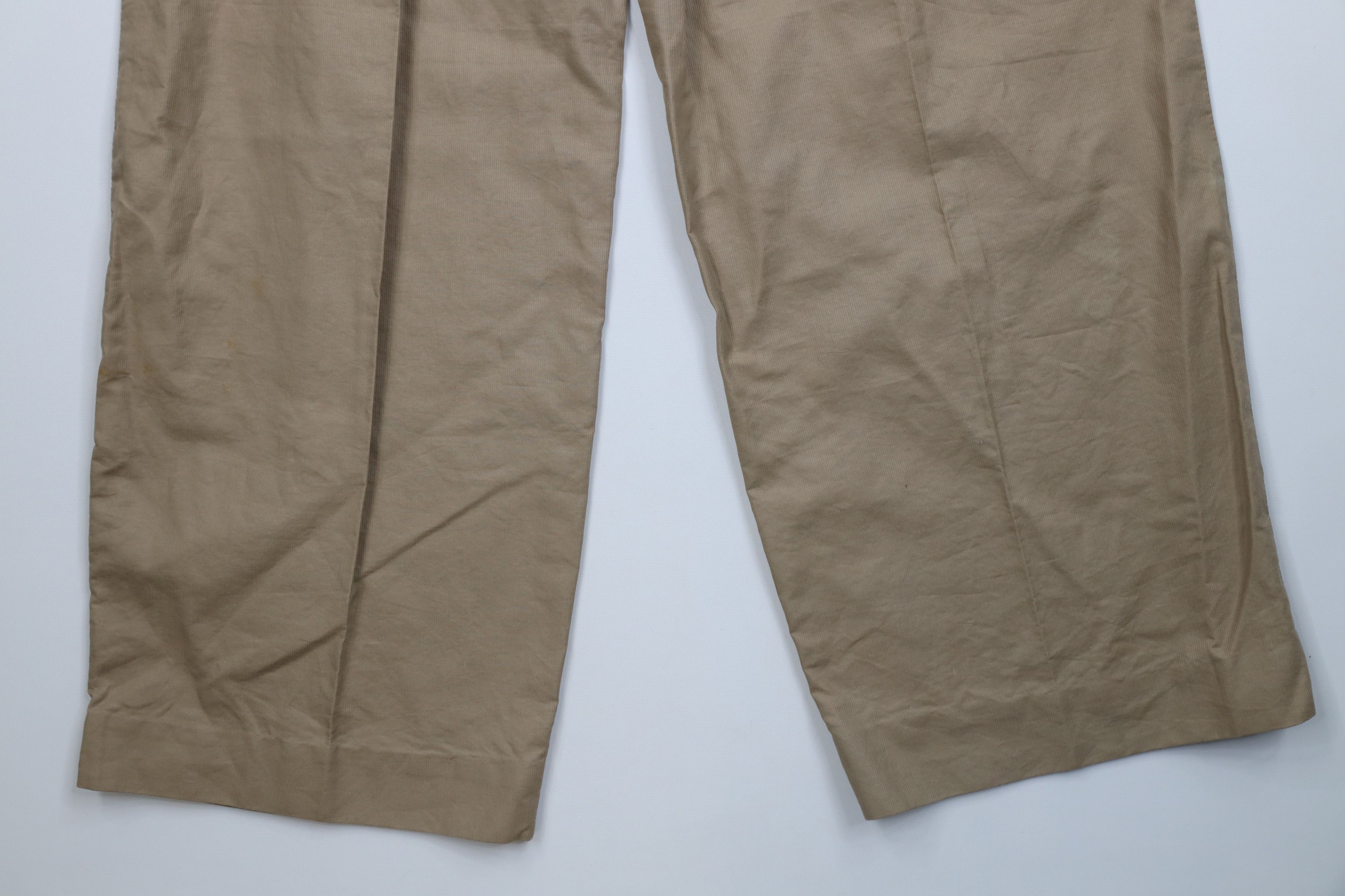 Vintage Vintage 70s Streetwear Safari Wide Leg Pants Beige USA Size US 34 / EU 50 - 11 Thumbnail